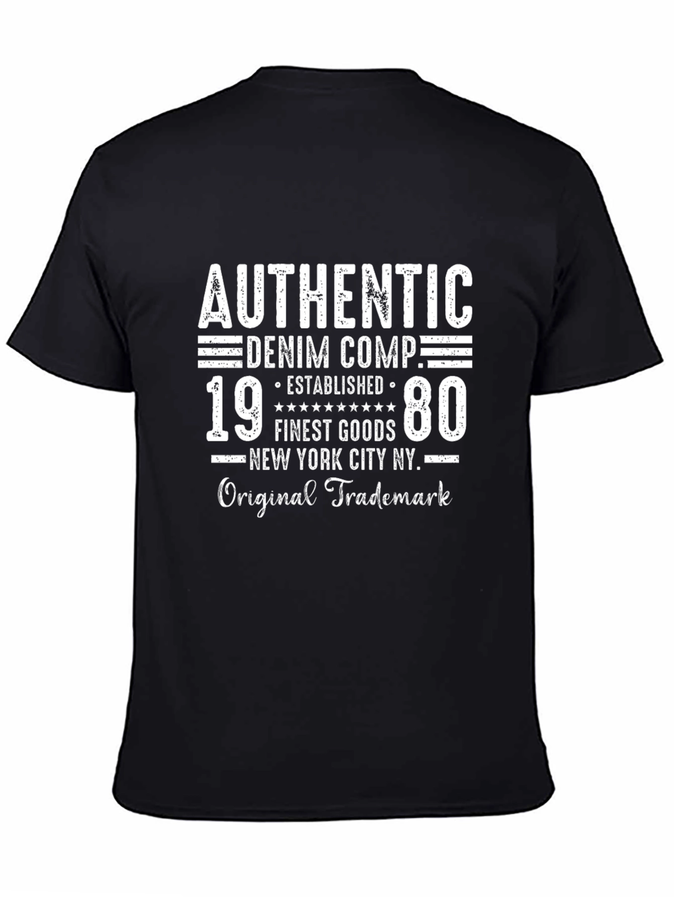 Authentic Denim Co. T-Shirt - Established 1980