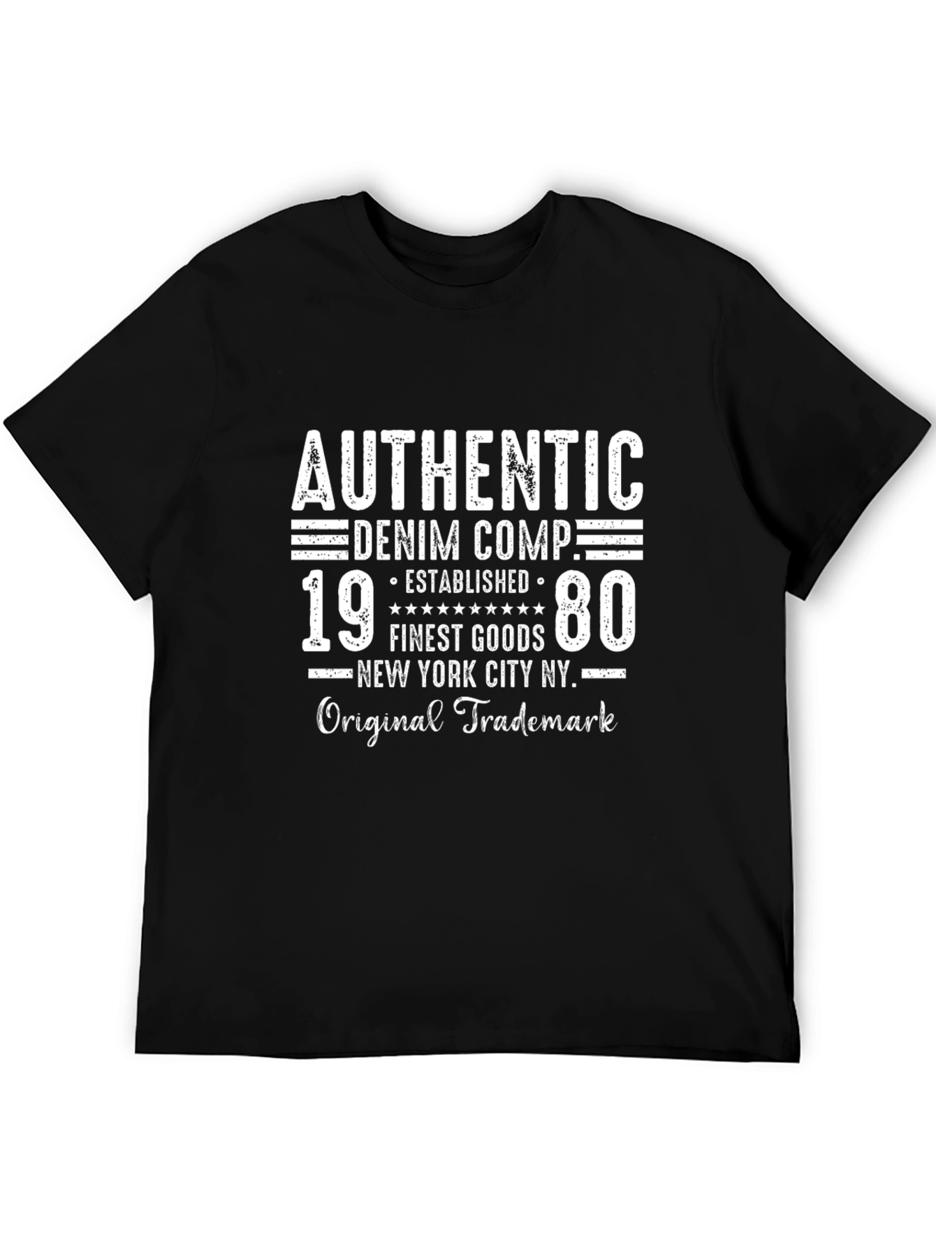 Authentic Denim Co. T-Shirt - Established 1980