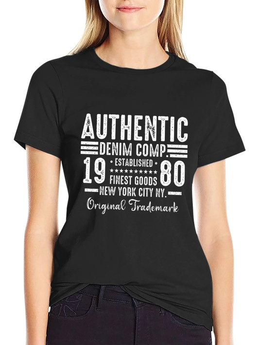 Authentic Denim Co. T-Shirt - Established 1980