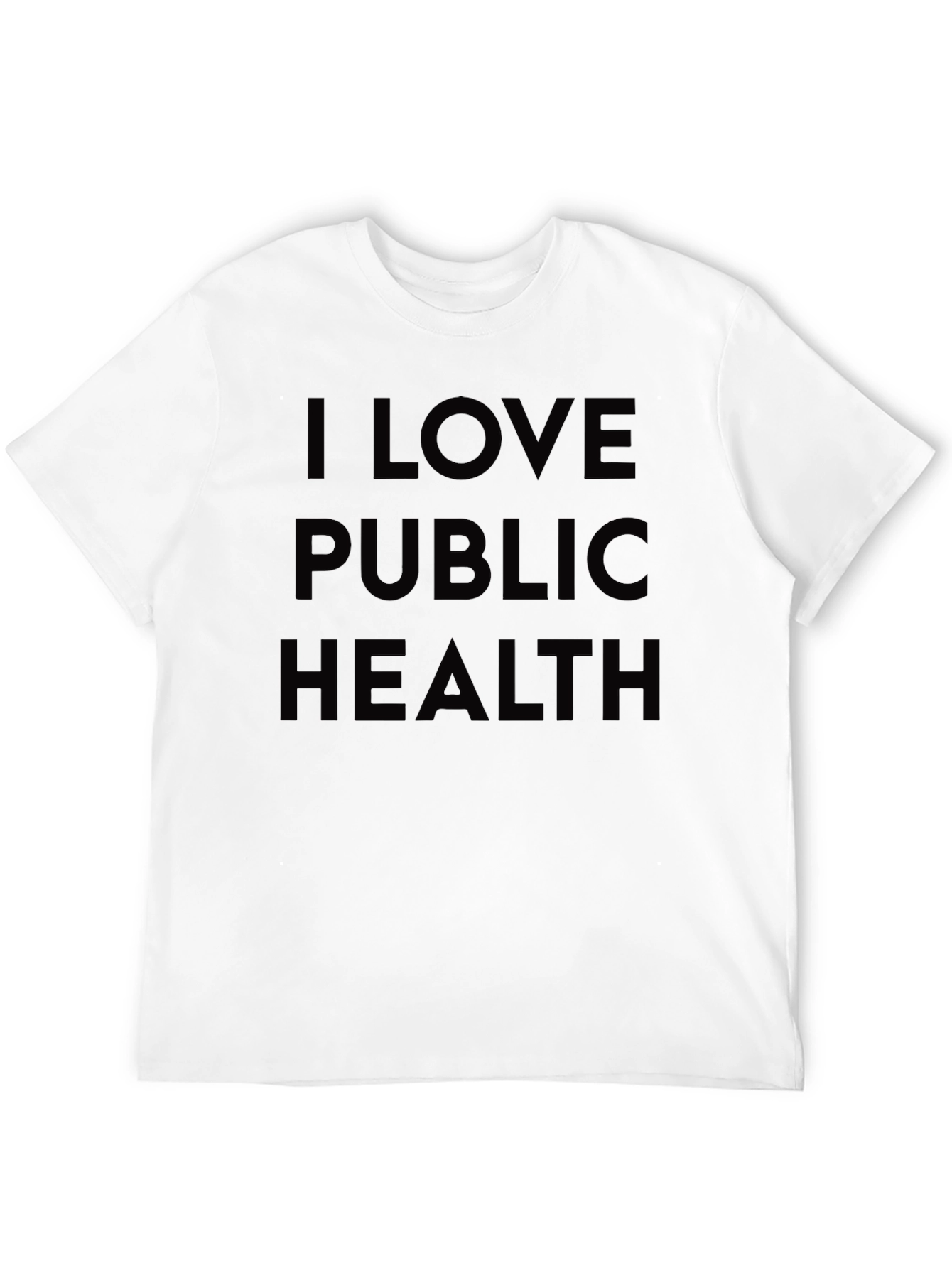 I Love Public Health Black T-Shirt