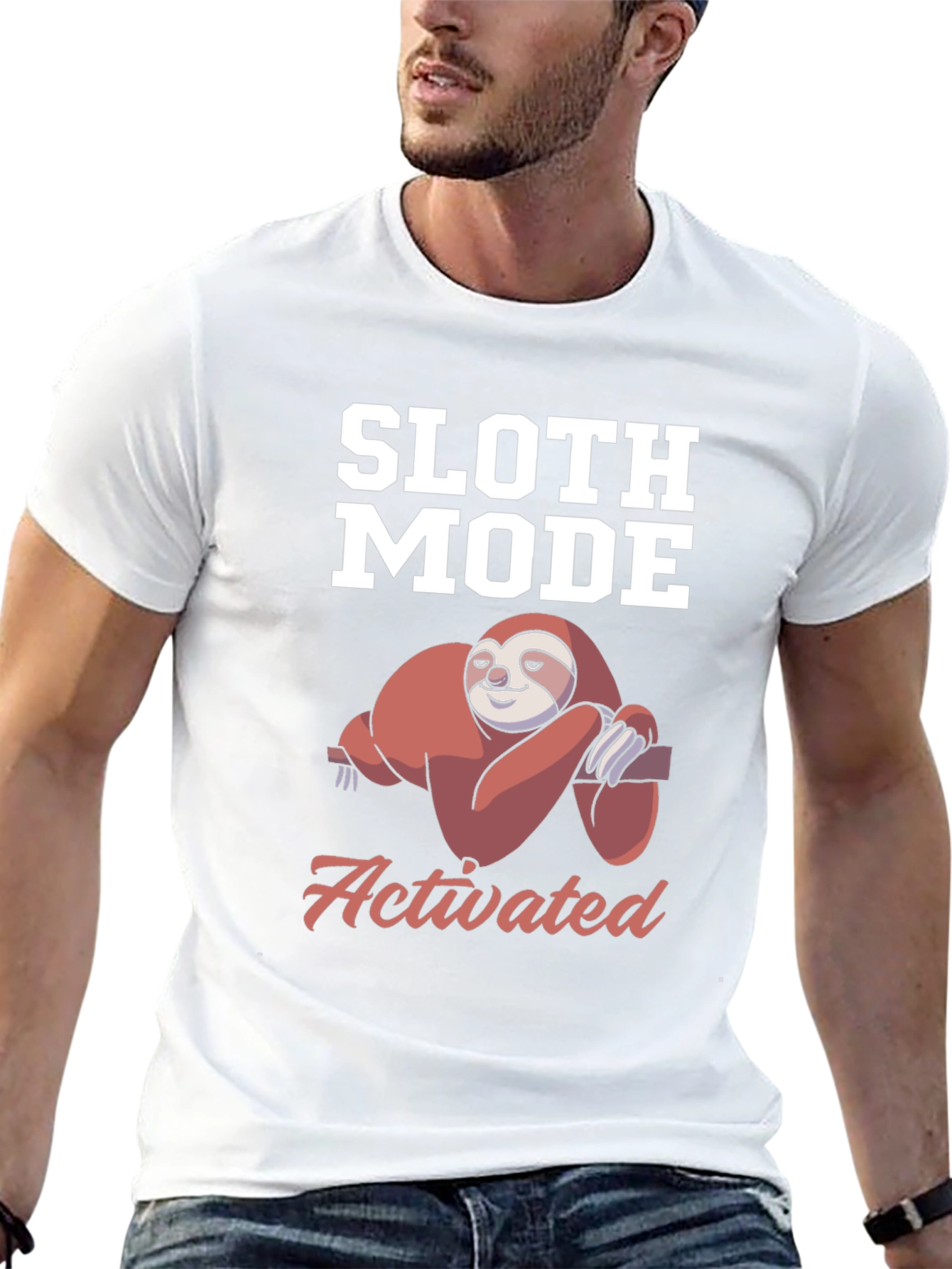 Sloth Mode Activated T-Shirt - Funny Lazy Sloth Tee