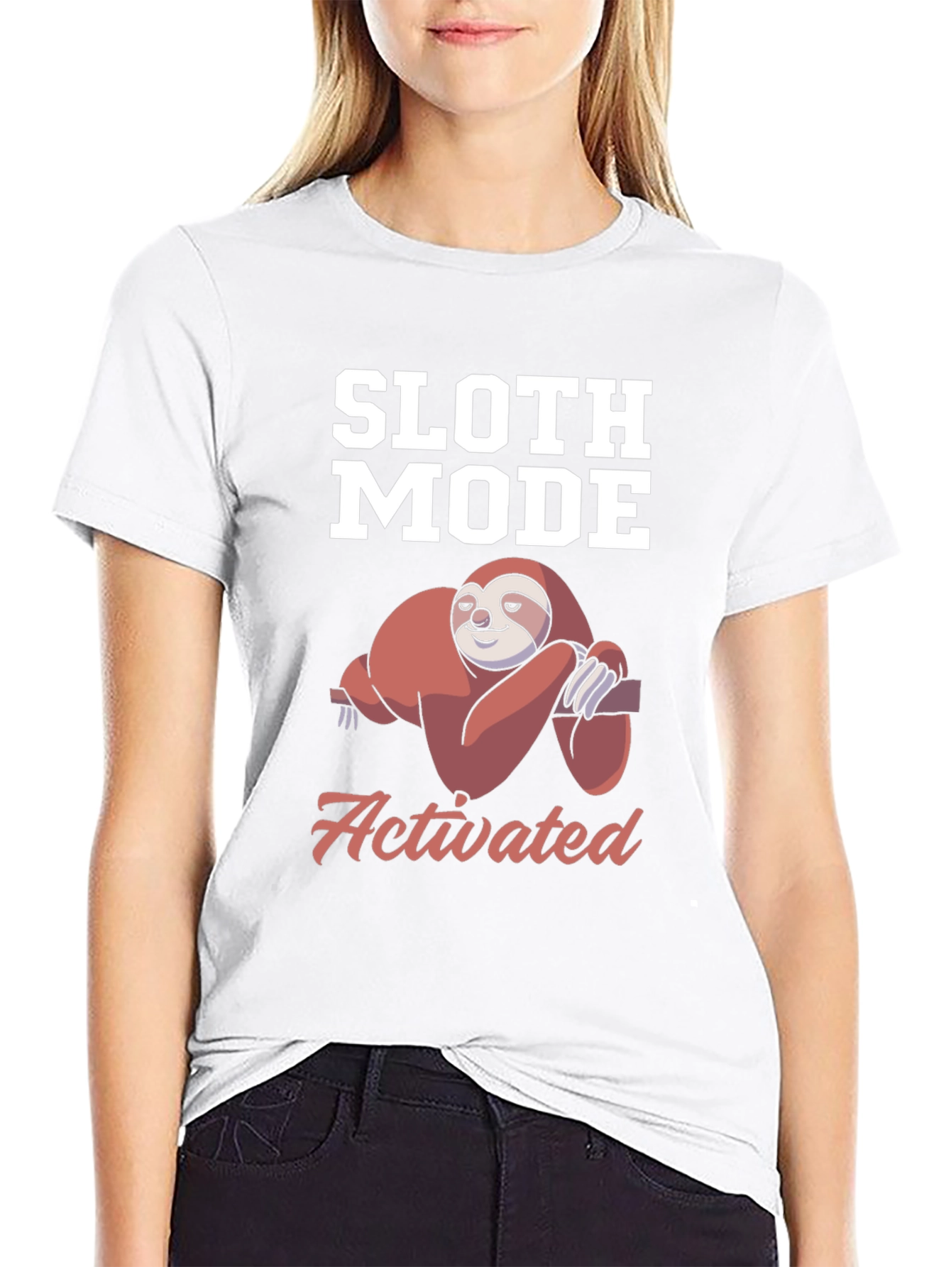 Sloth Mode Activated T-Shirt - Funny Lazy Sloth Tee