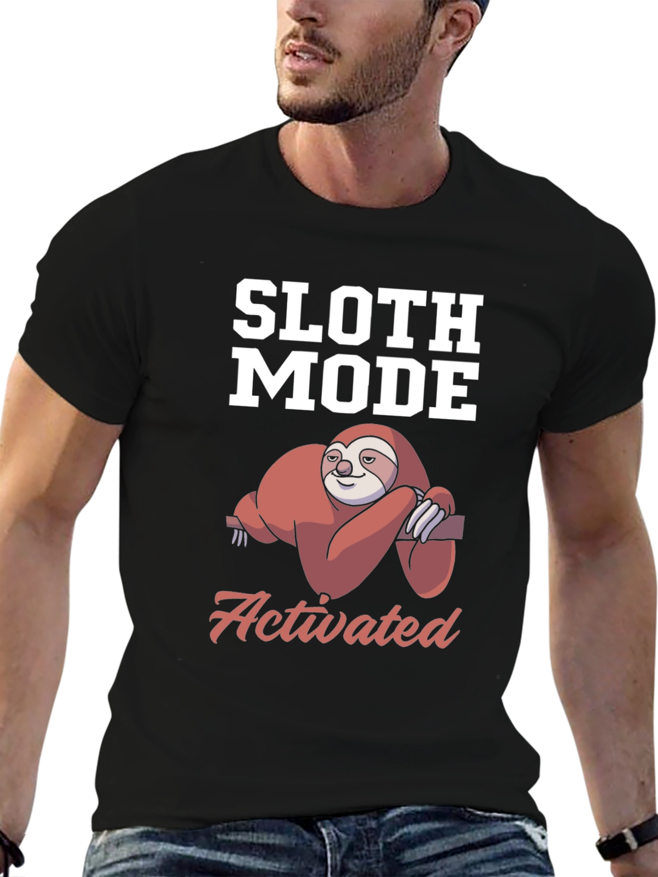 Sloth Mode Activated T-Shirt - Funny Lazy Sloth Tee