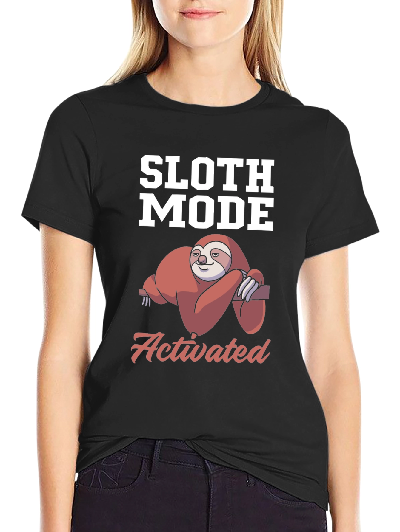 Sloth Mode Activated T-Shirt - Funny Lazy Sloth Tee