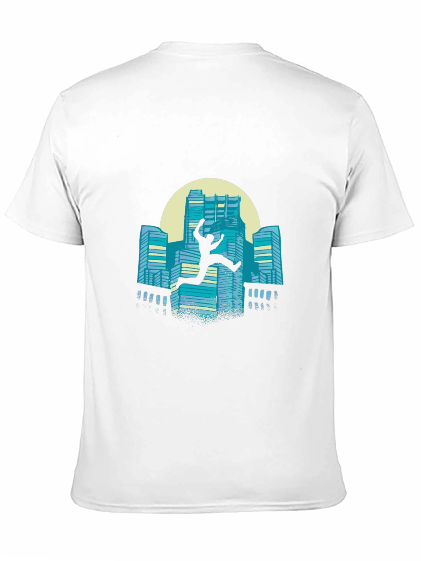 Urban Leap Graphic Tee - Black Cotton T-Shirt