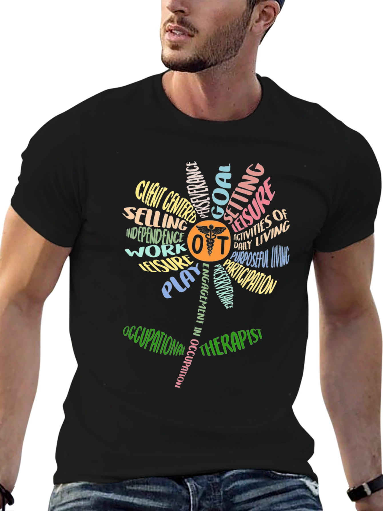 Occupational Therapist Word Art T-Shirt