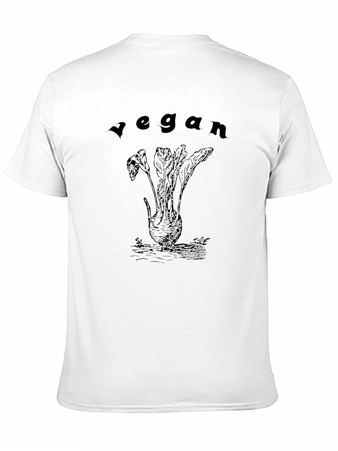 Vegan Beet Graphic T-Shirt - Unisex Black Tee