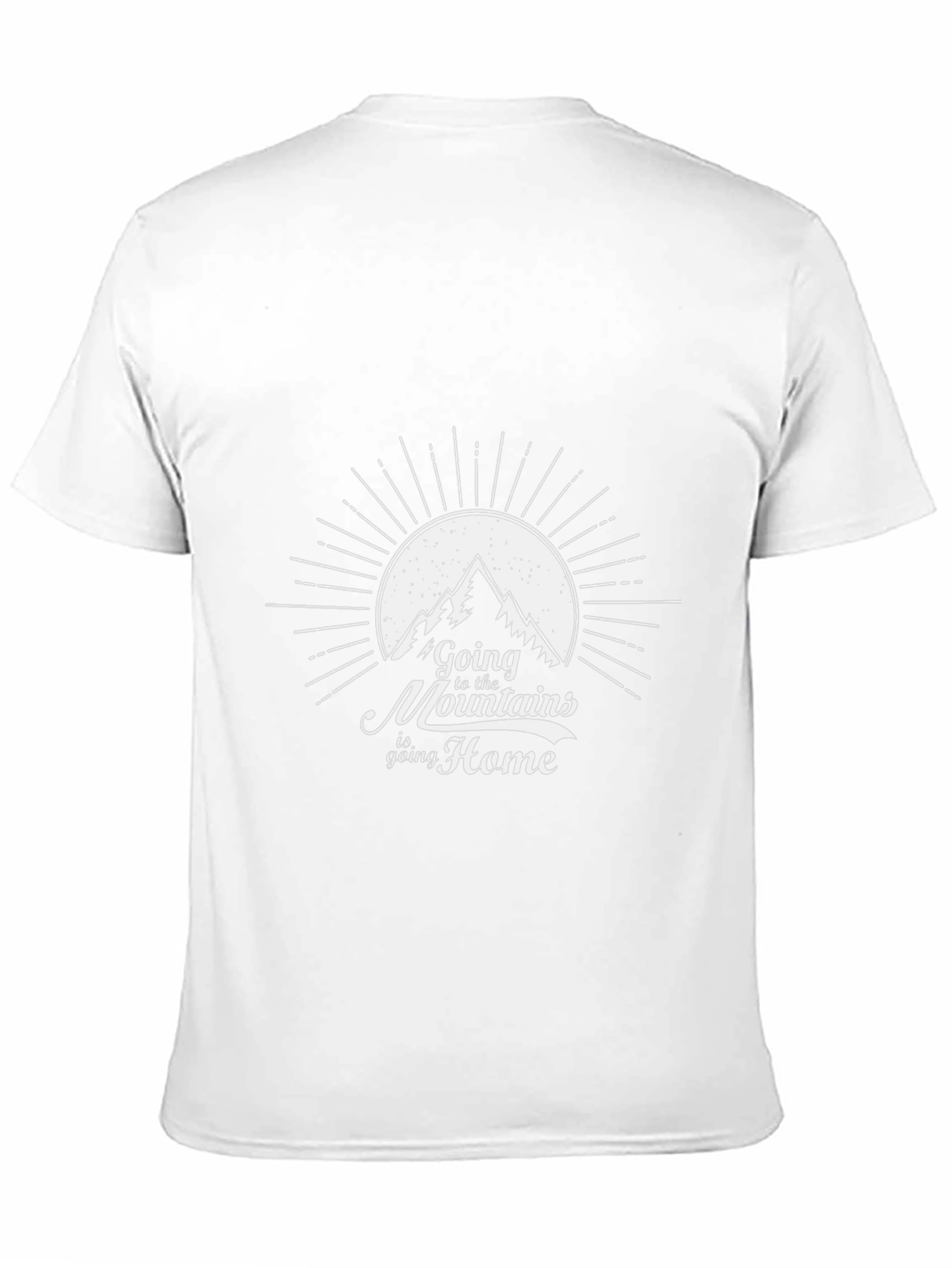 Mountain Home Graphic Tee - Black Cotton T-Shirt