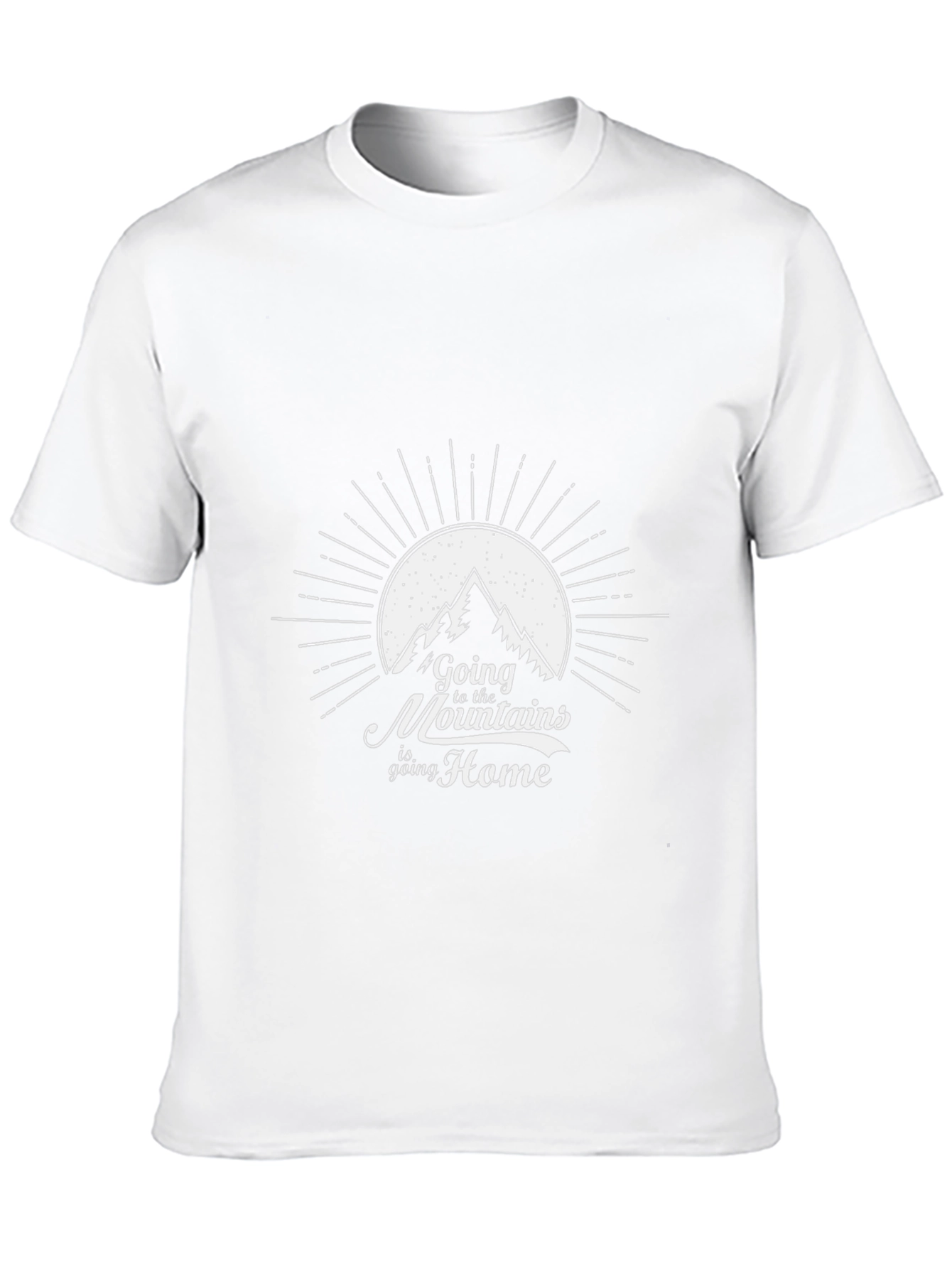 Mountain Home Graphic Tee - Black Cotton T-Shirt
