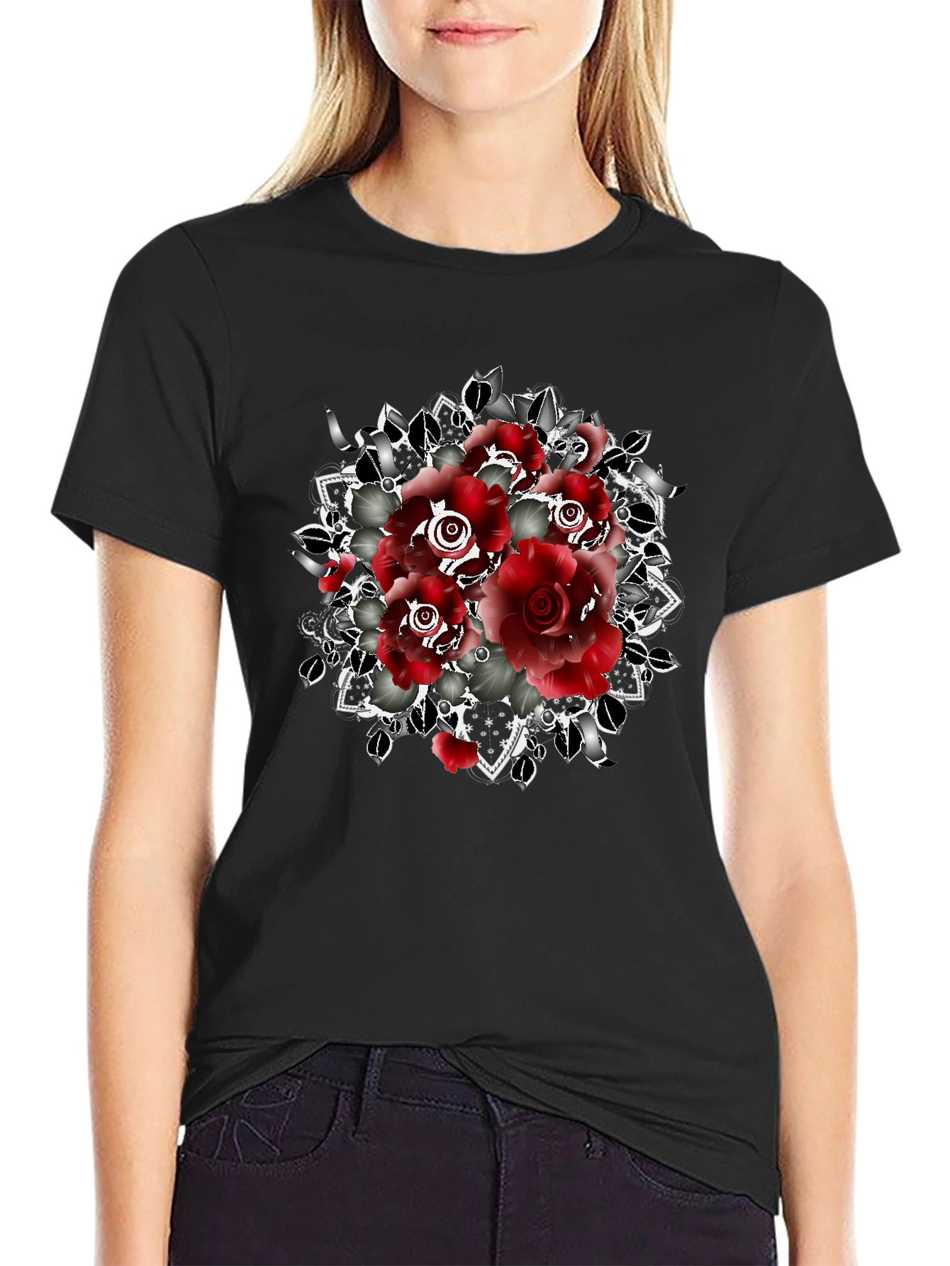 Red Roses Graphic T-Shirt
