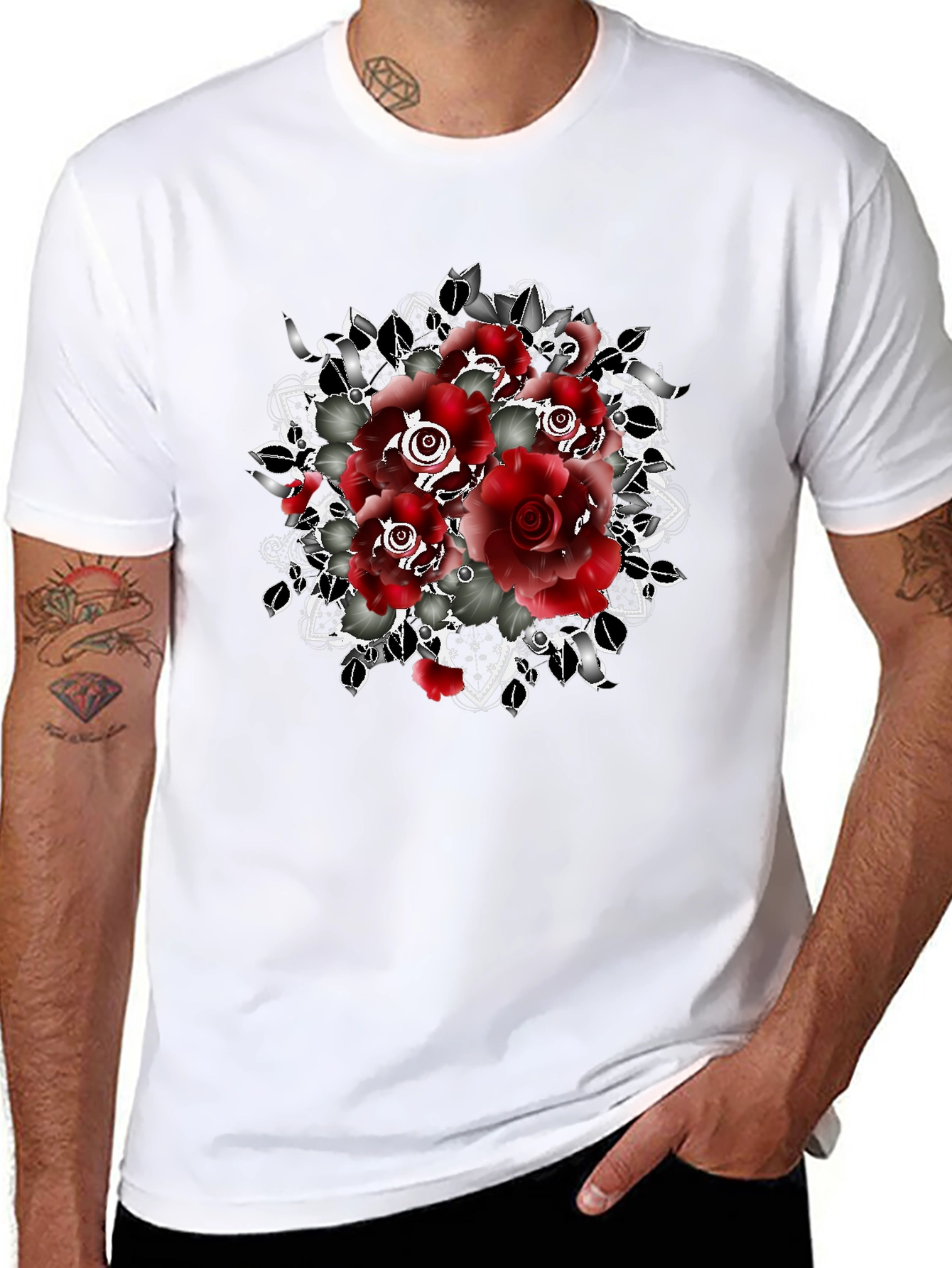 Red Roses Graphic T-Shirt