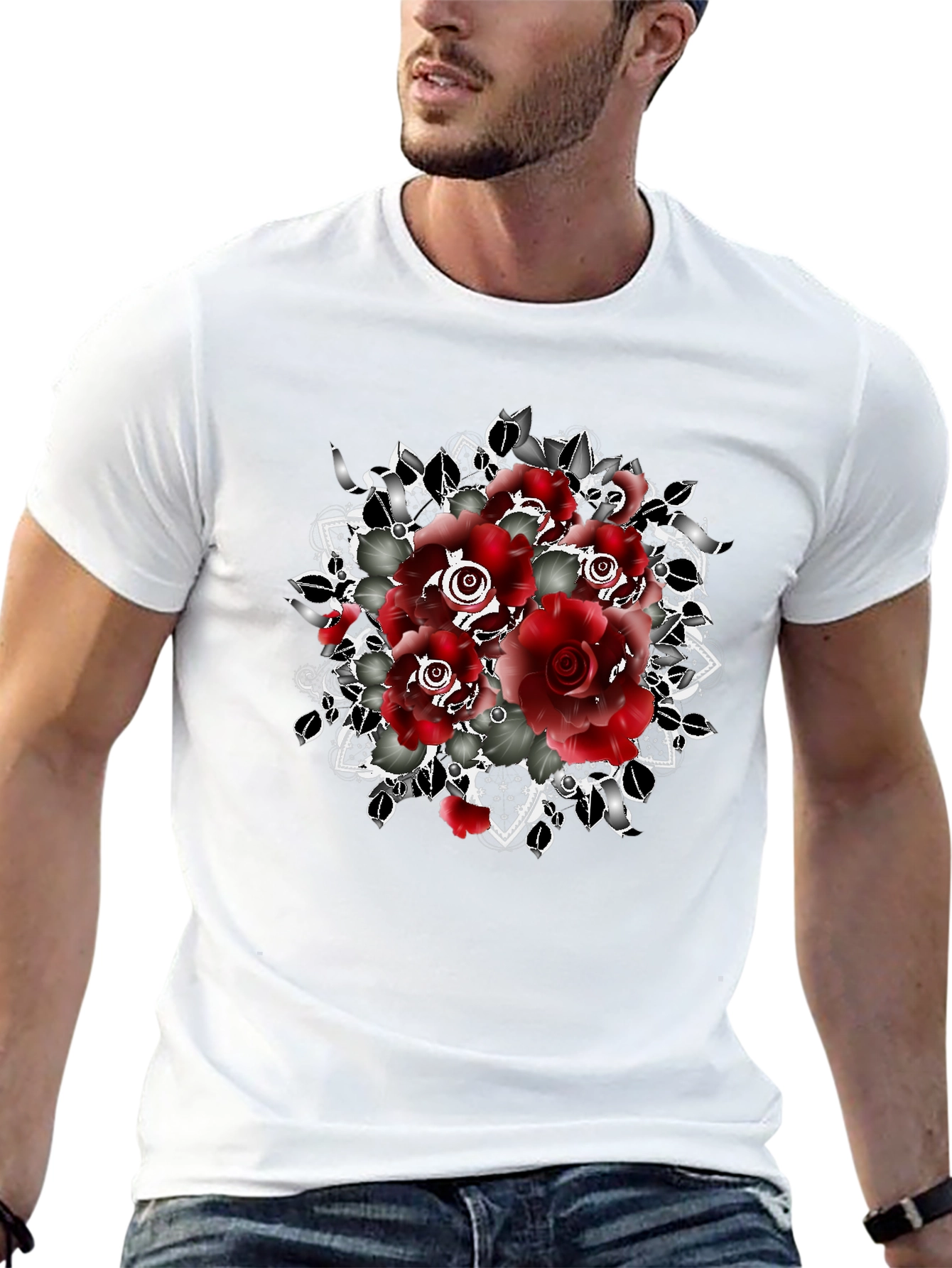 Red Roses Graphic T-Shirt