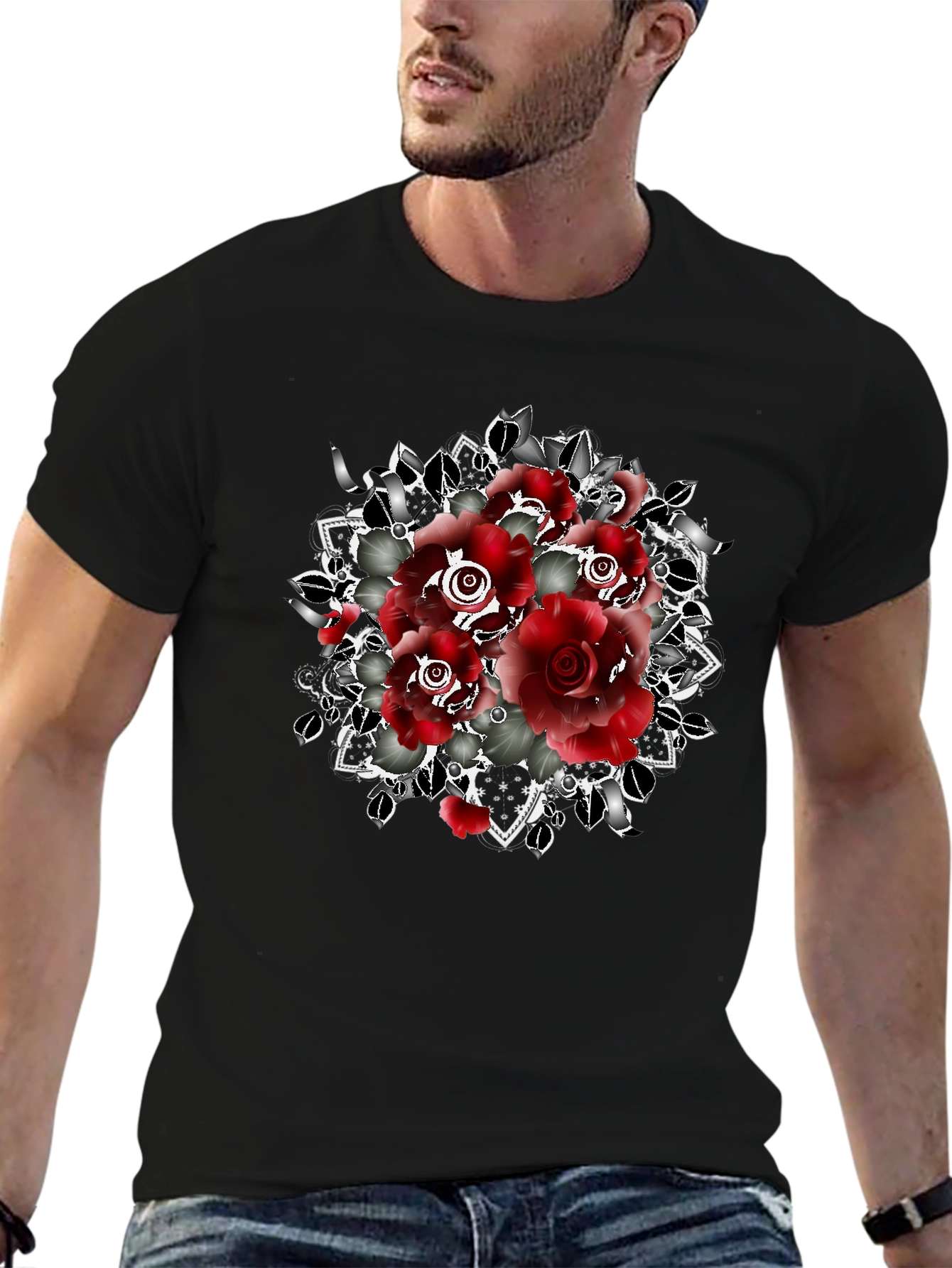 Red Roses Graphic T-Shirt