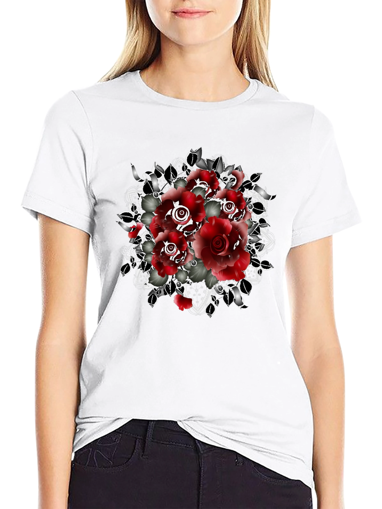 Red Roses Graphic T-Shirt