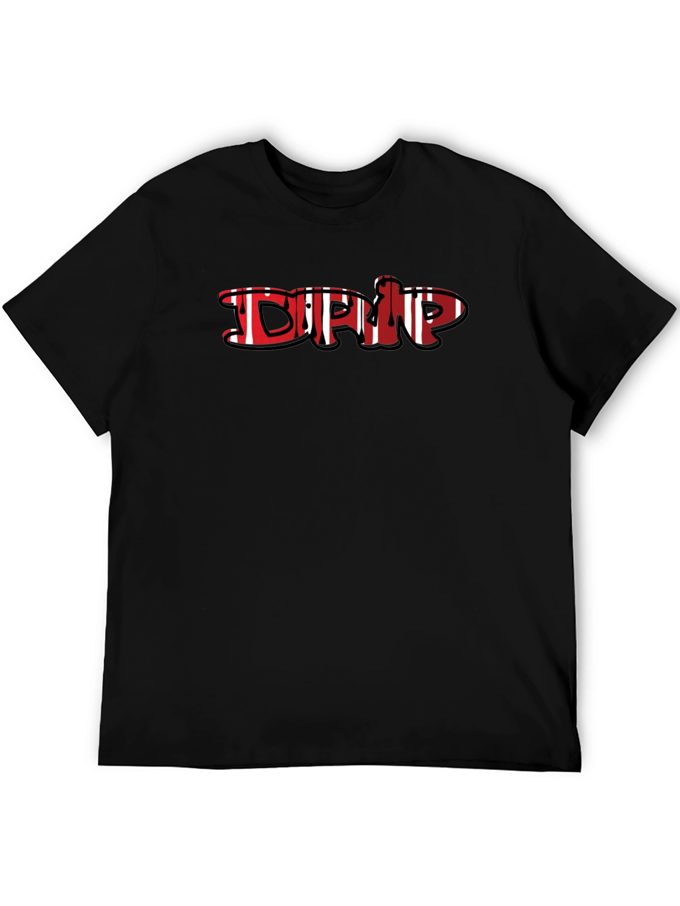 Drip Graphic Black T-Shirt
