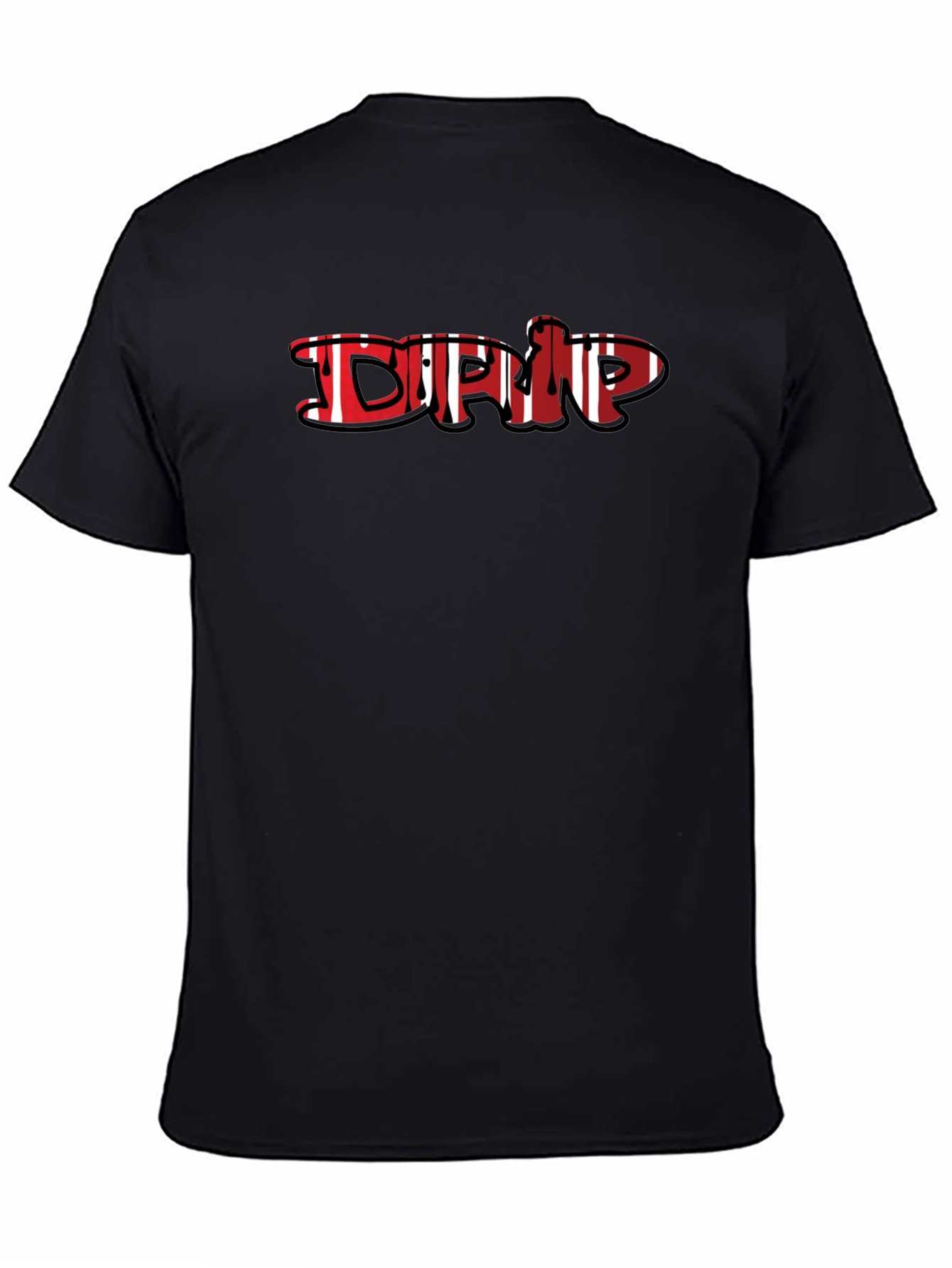 Drip Graphic Black T-Shirt