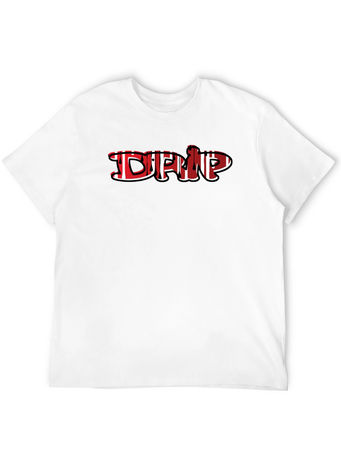 Drip Graphic Black T-Shirt