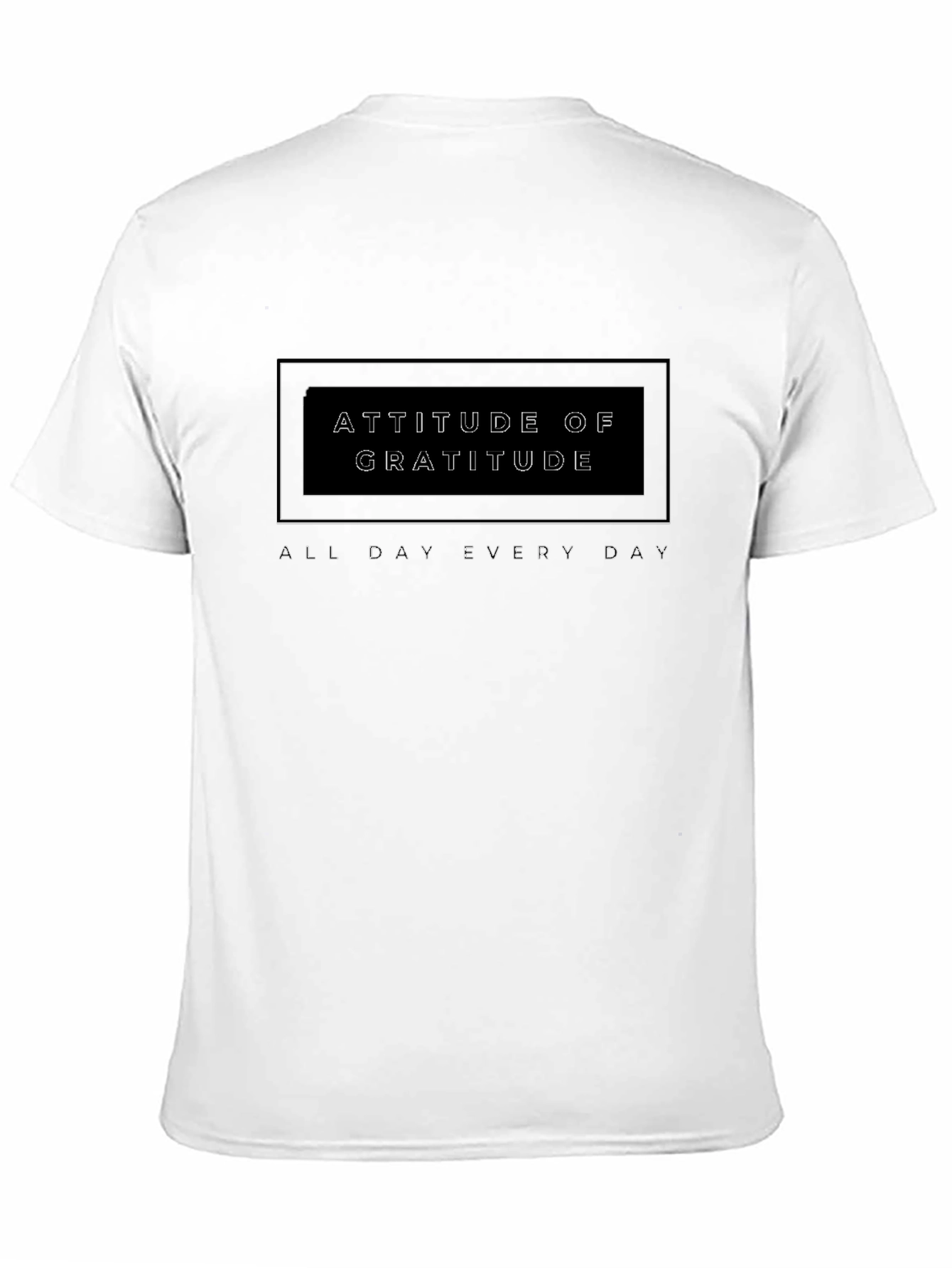 Attitude of Gratitude Black Graphic Tee