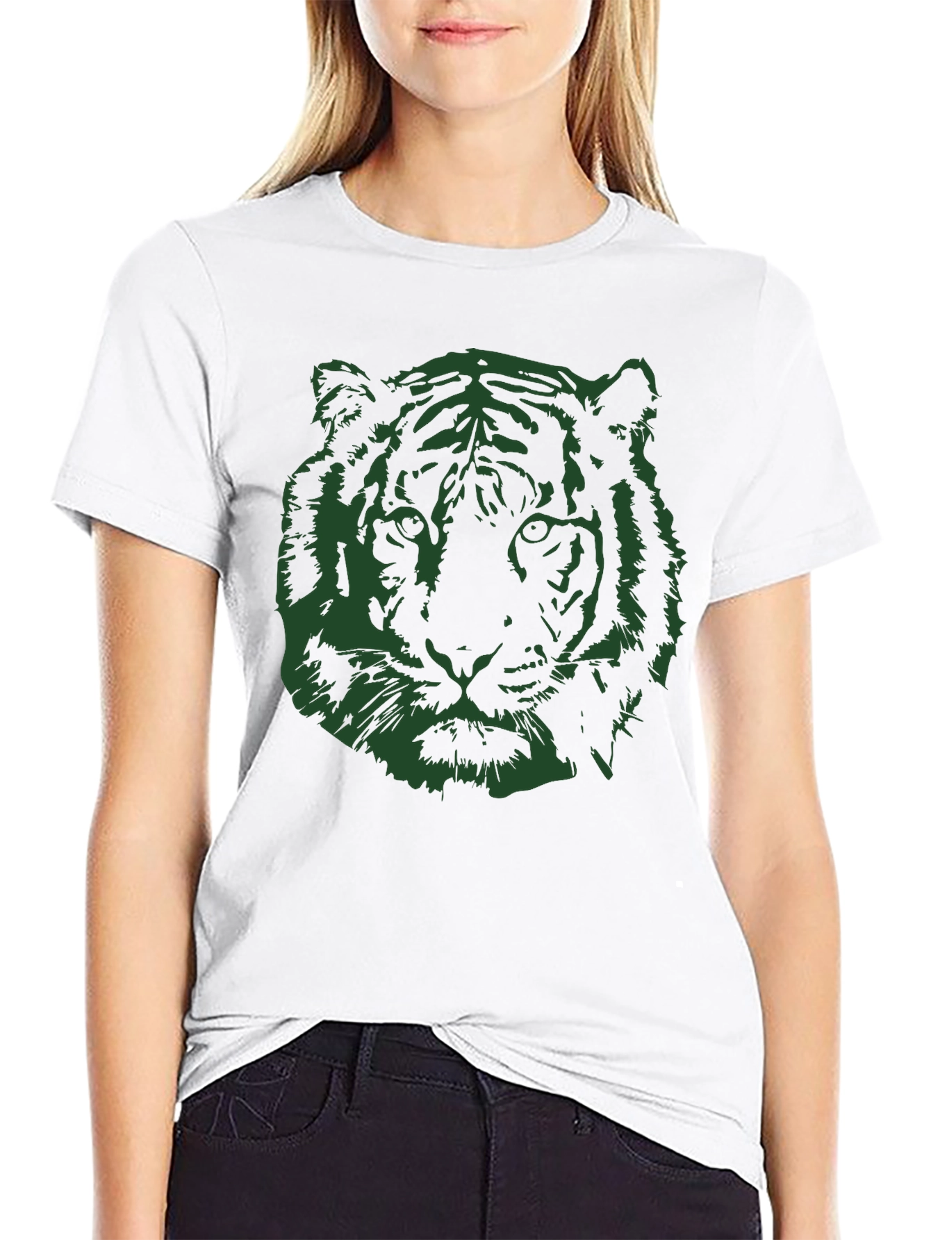 Tiger Graphic Tee - Mens Black T-Shirt