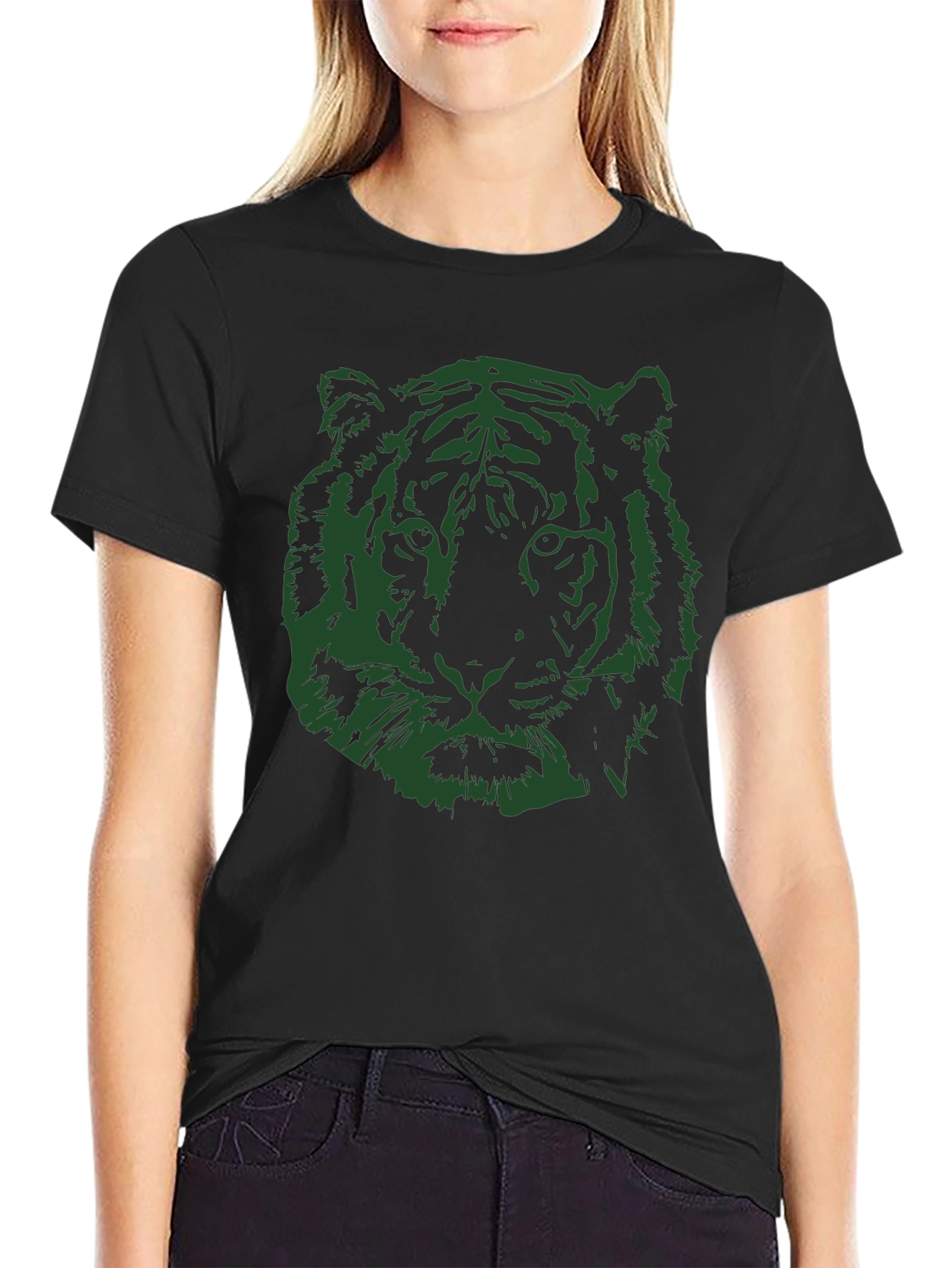 Tiger Graphic Tee - Mens Black T-Shirt