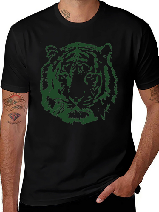 Tiger Graphic Tee - Mens Black T-Shirt