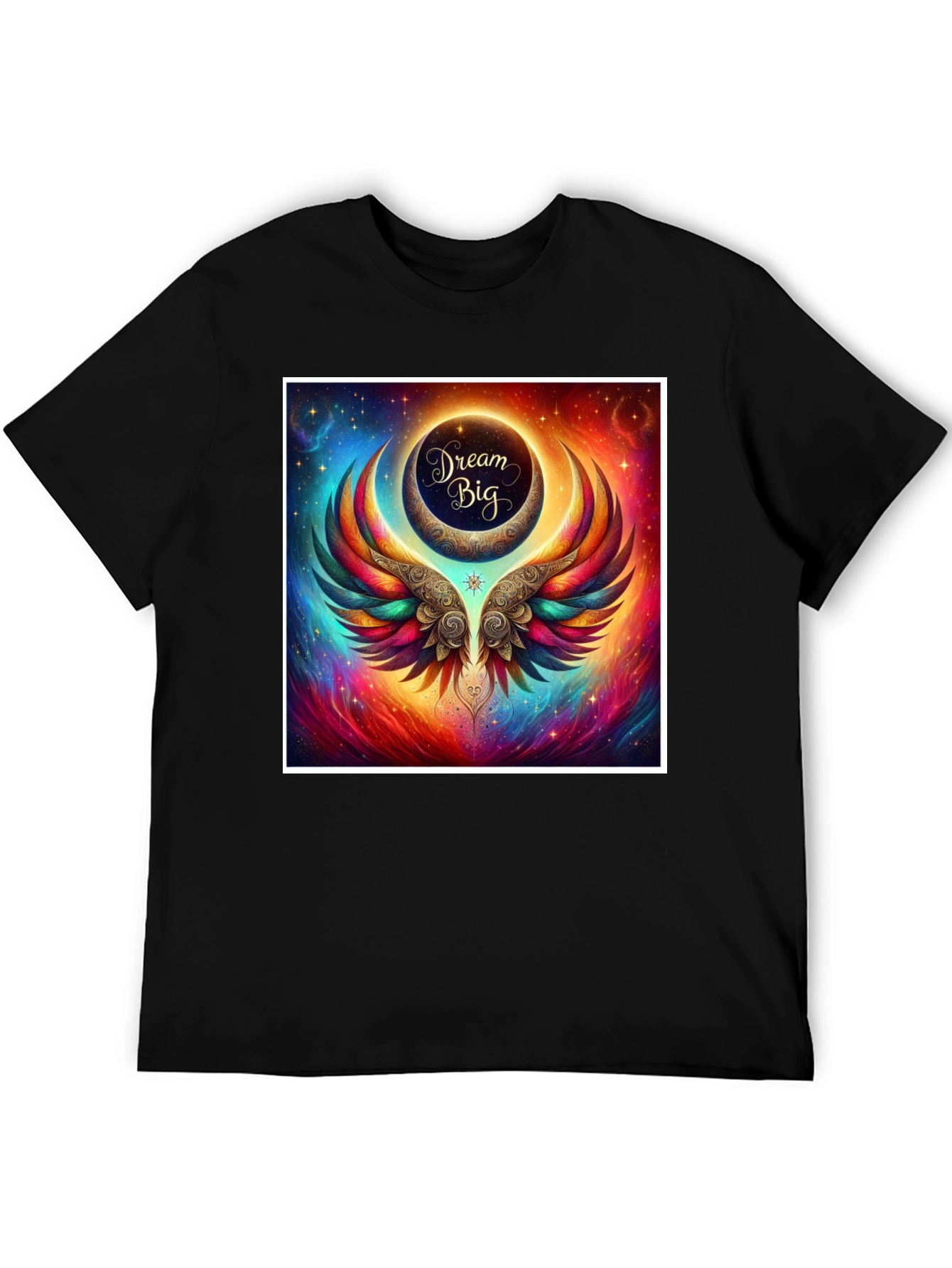 Dream Big Graphic Tee - Celestial Wings