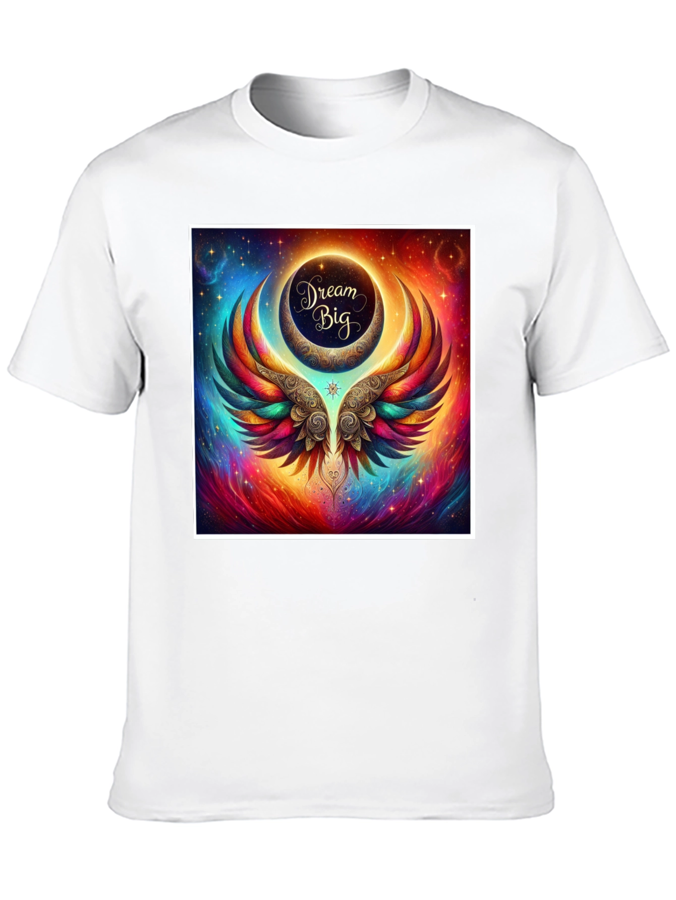 Dream Big Graphic Tee - Celestial Wings