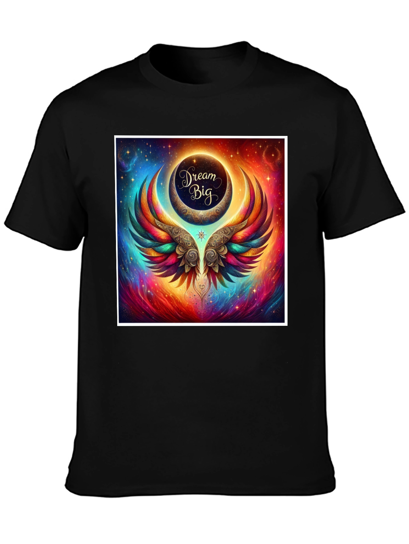 Dream Big Graphic Tee - Celestial Wings