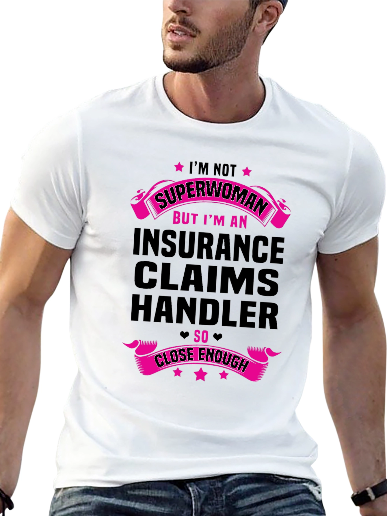 Insurance Claims Handler Superwoman Funny T-Shirt
