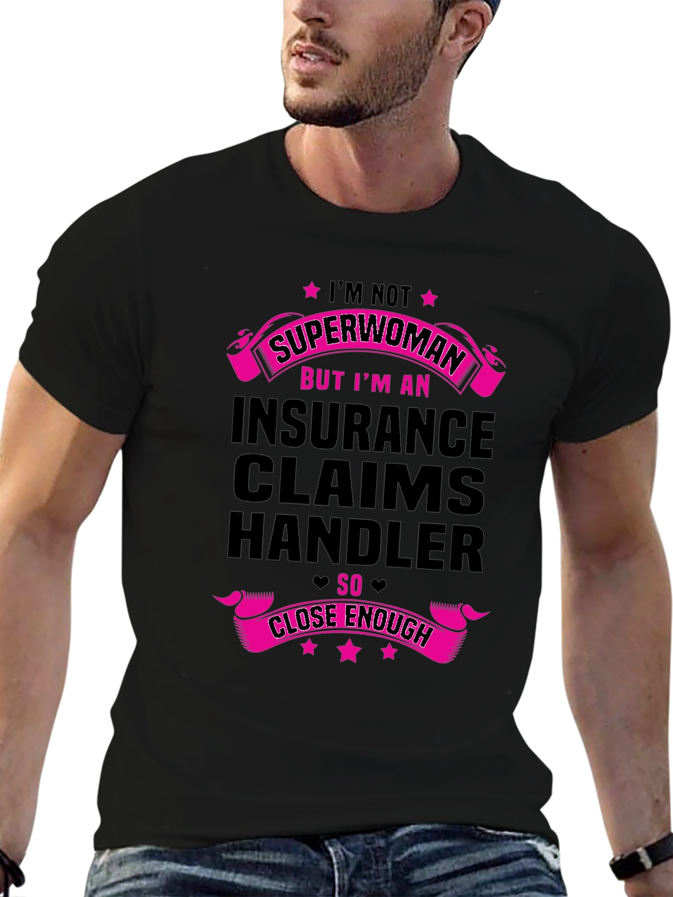 Insurance Claims Handler Superwoman Funny T-Shirt