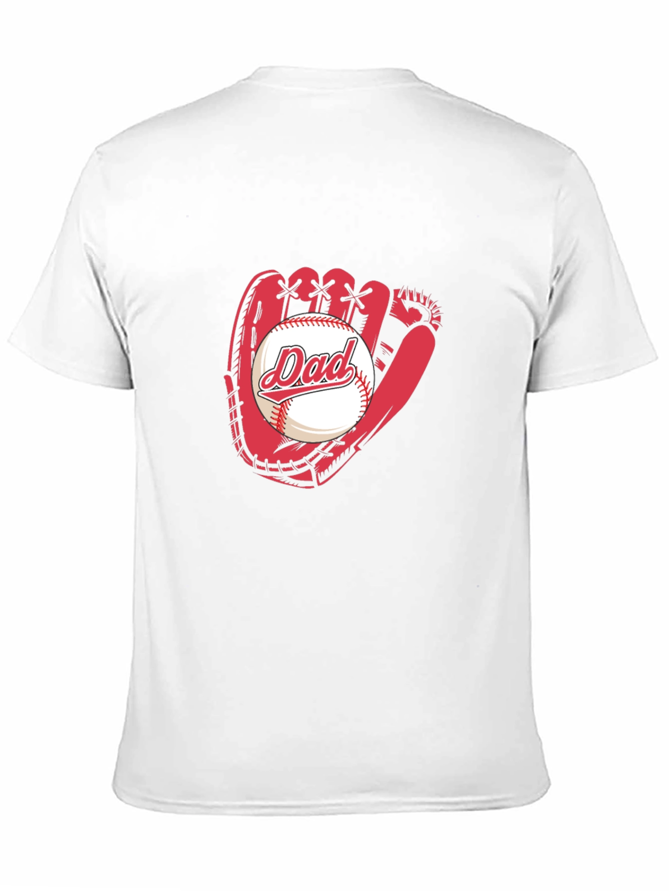 Dad Baseball Glove Graphic Tee - Fathers Day Gift