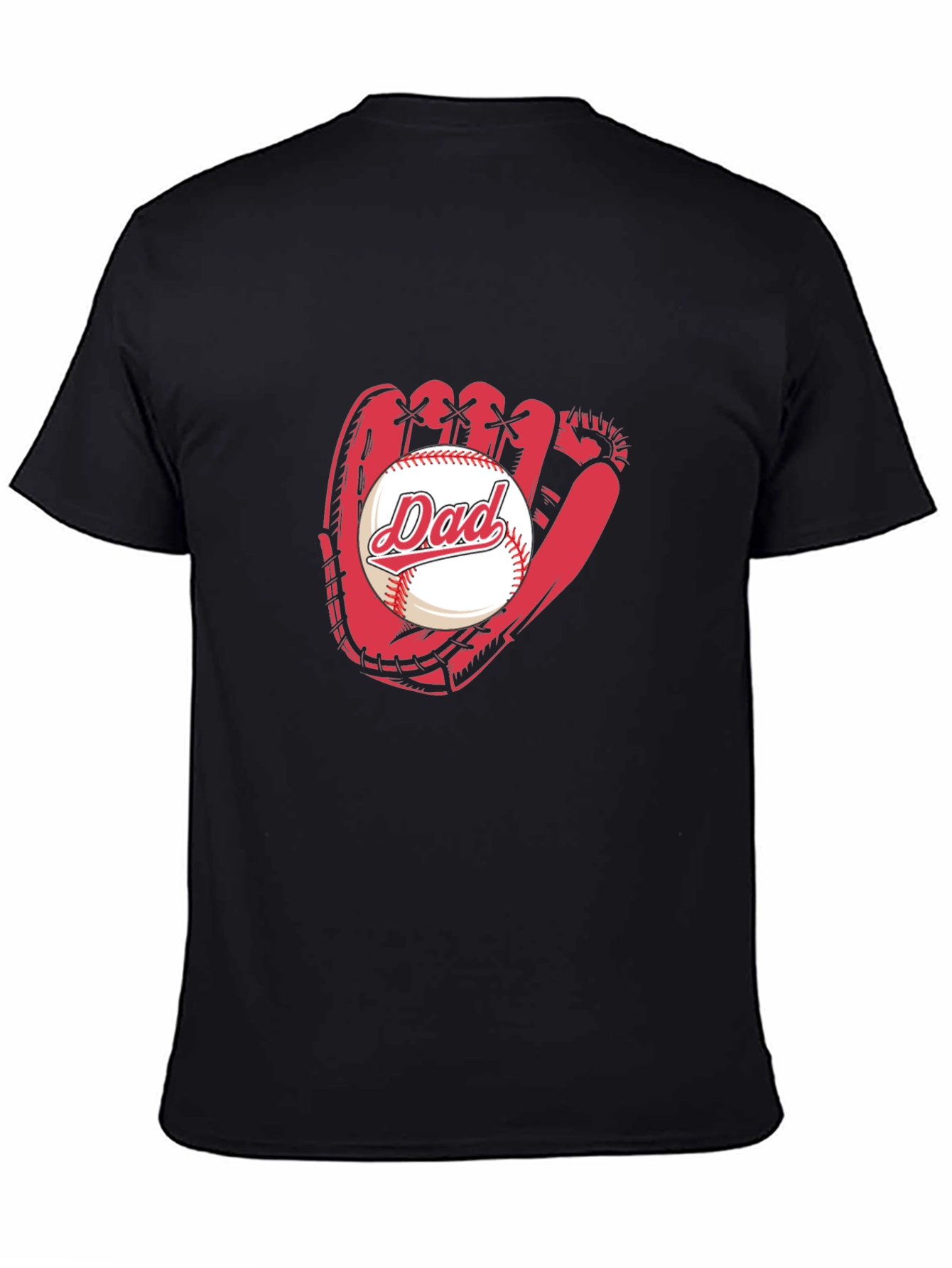 Dad Baseball Glove Graphic Tee - Fathers Day Gift