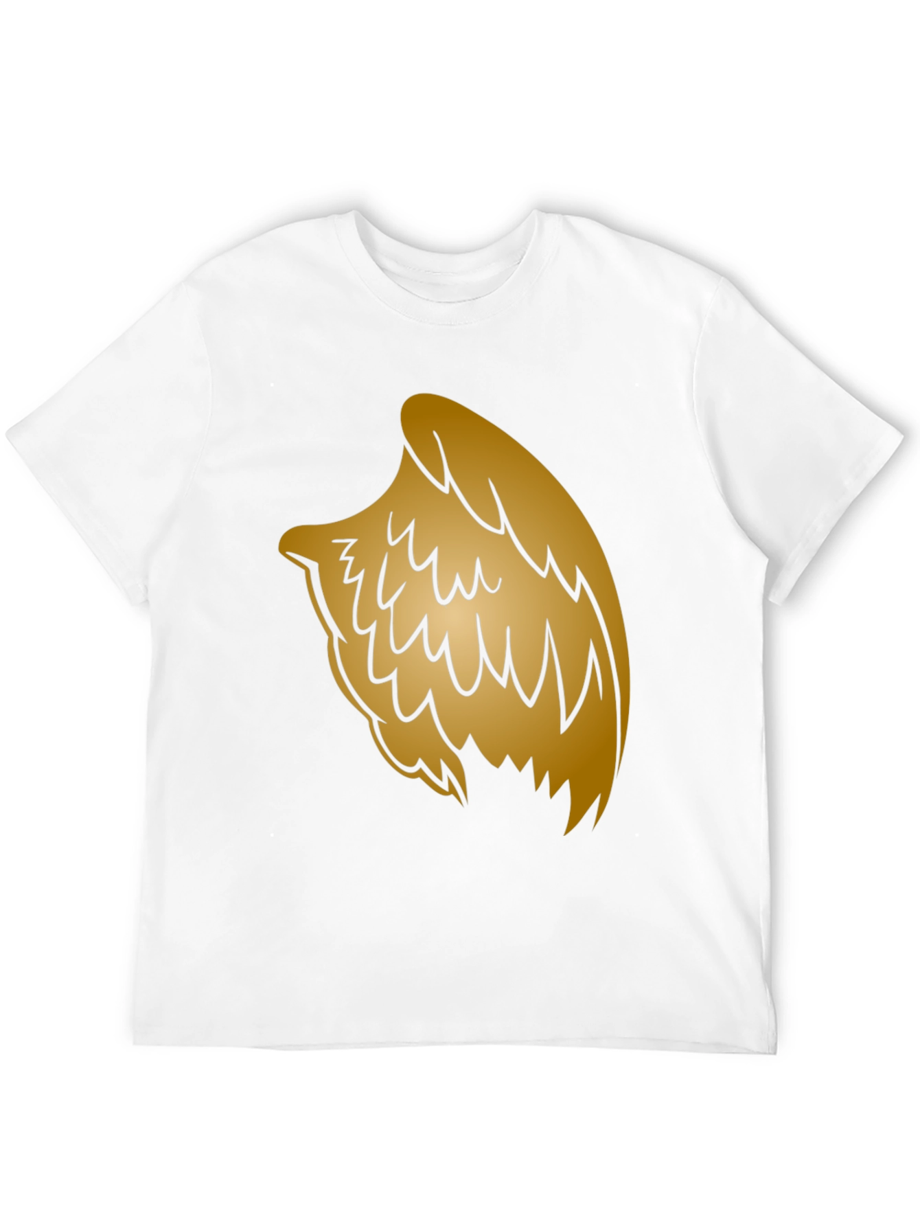 Golden Wing Graphic Black T-Shirt