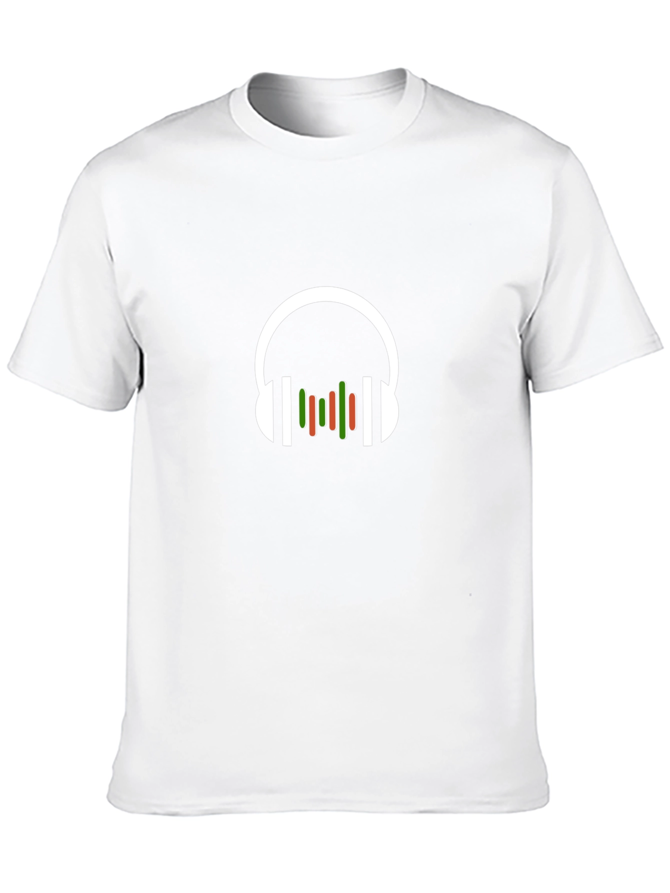 Modern Headphones Graphic Tee - Black