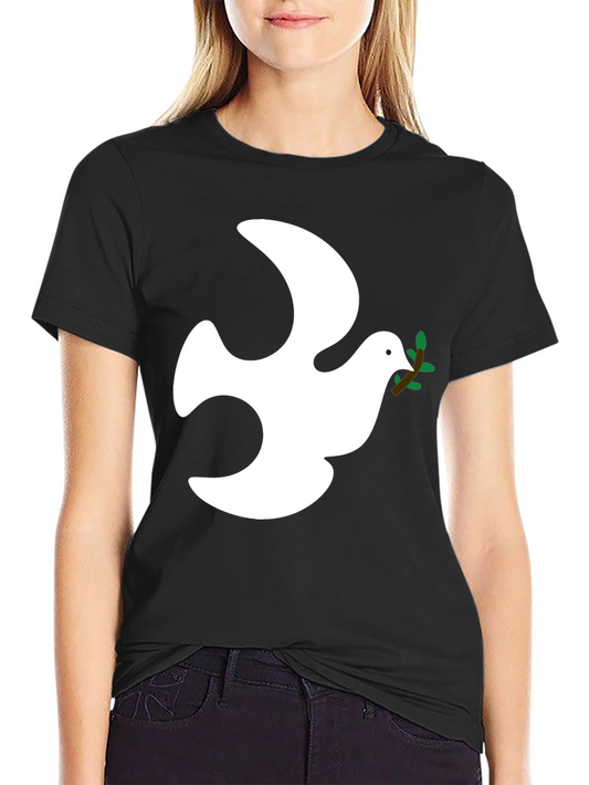 Peace Dove Graphic Tee - Black
