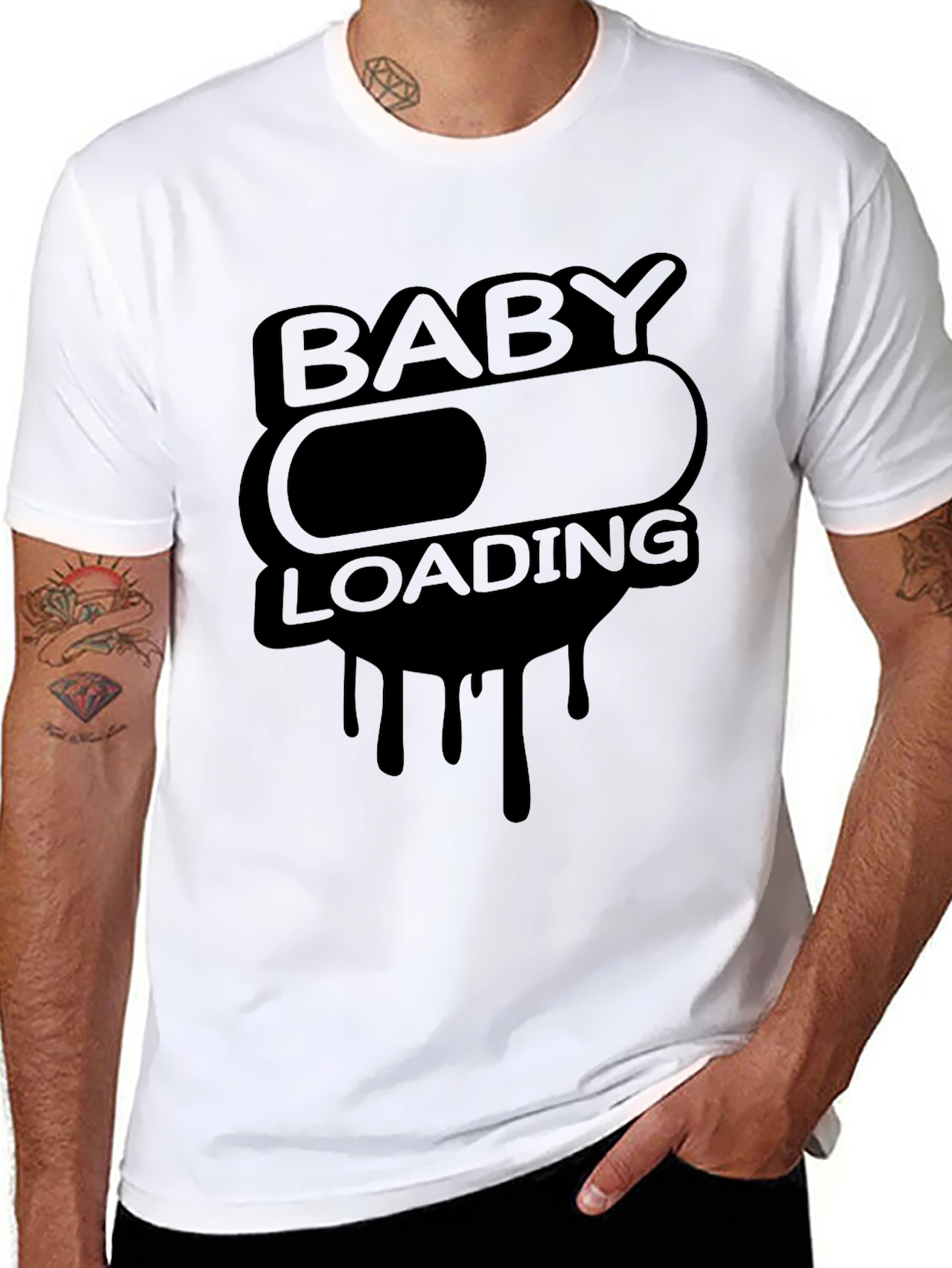 Baby Loading Funny T-Shirt Pregnancy Announcement