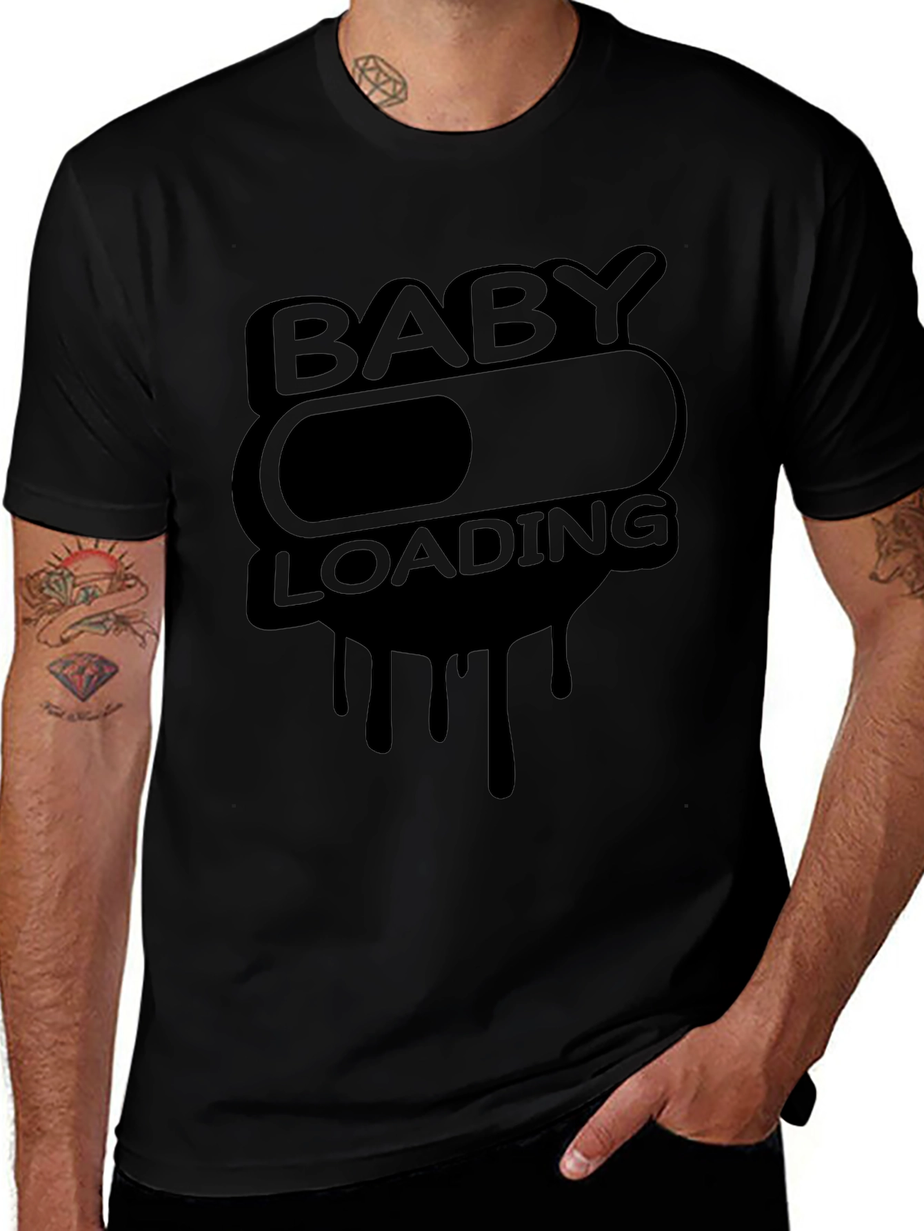 Baby Loading Funny T-Shirt Pregnancy Announcement