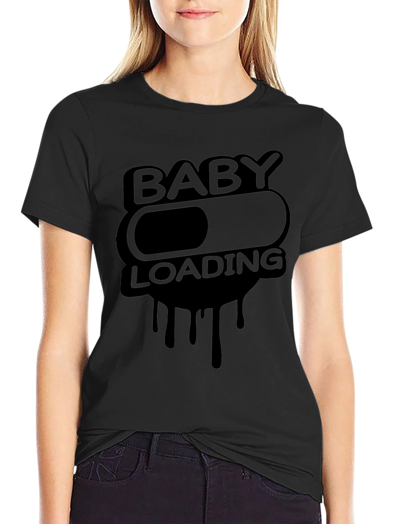 Baby Loading Funny T-Shirt Pregnancy Announcement