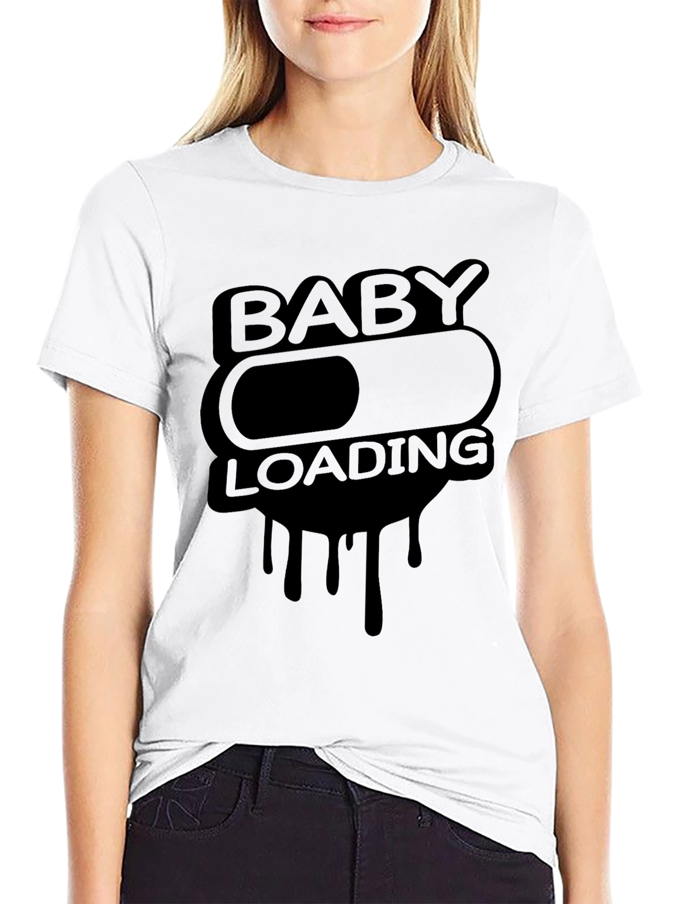 Baby Loading Funny T-Shirt Pregnancy Announcement