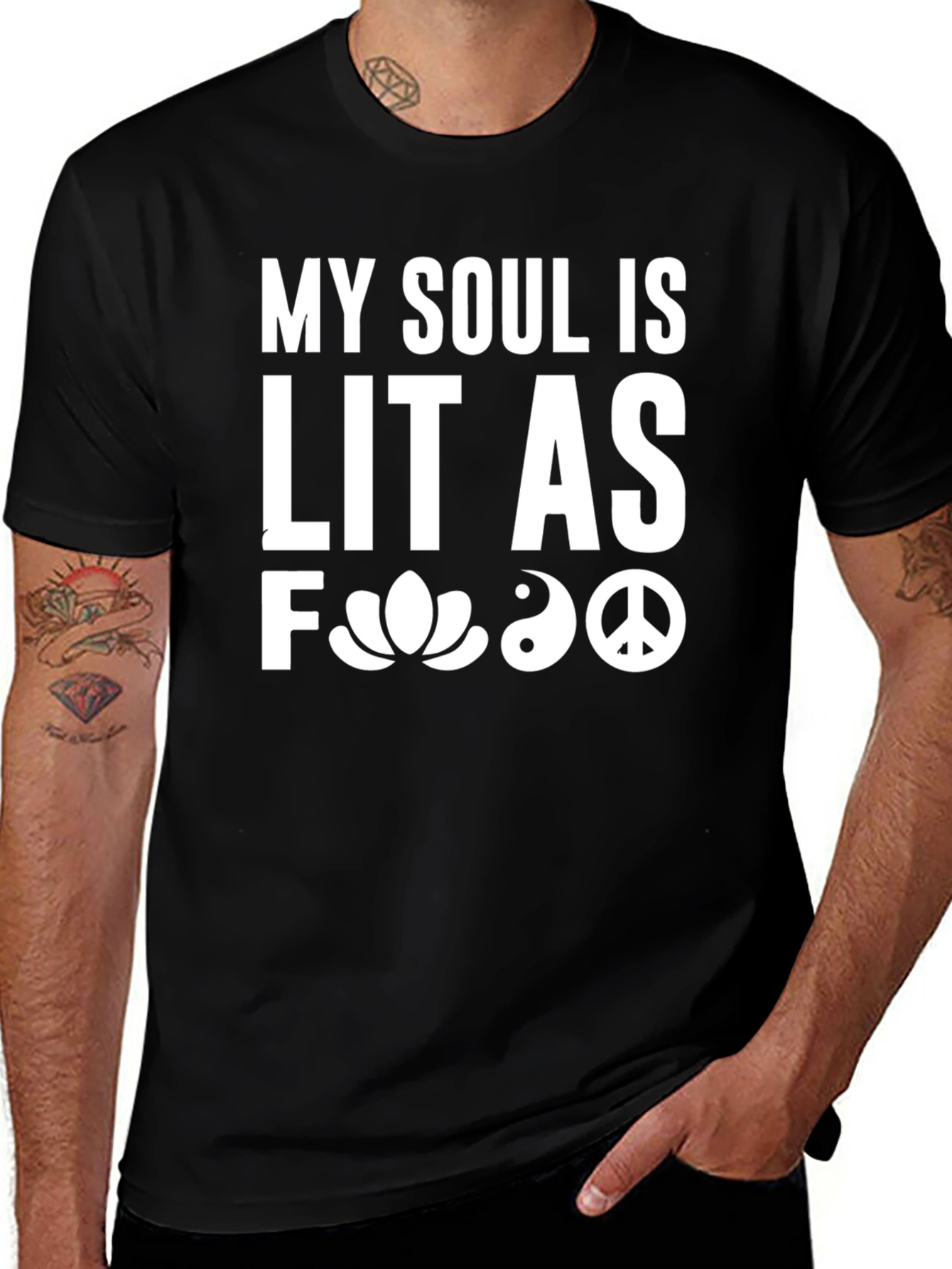 My Soul Is Lit T-Shirt Black Unisex