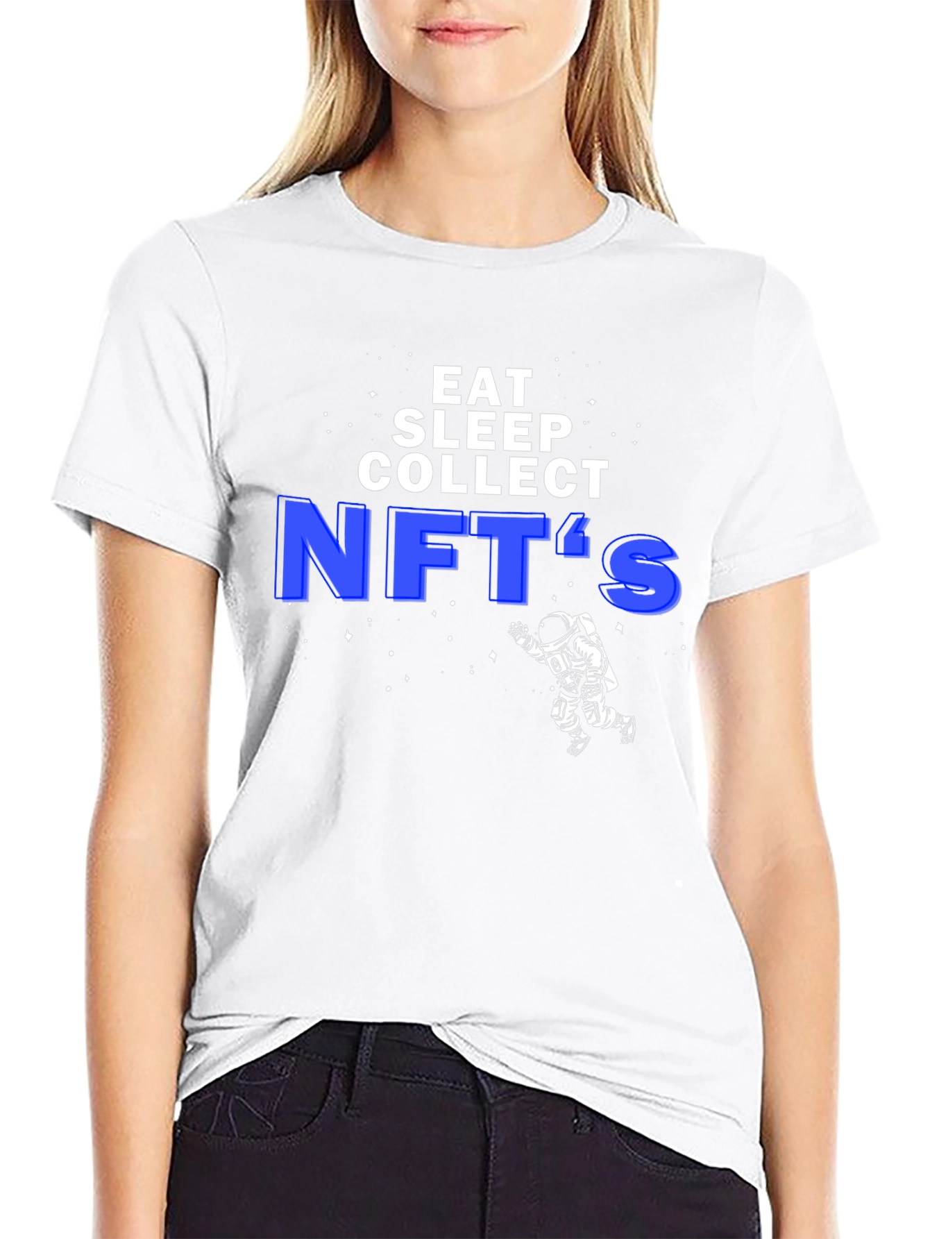 Eat Sleep Collect NFTs Graphic Tee