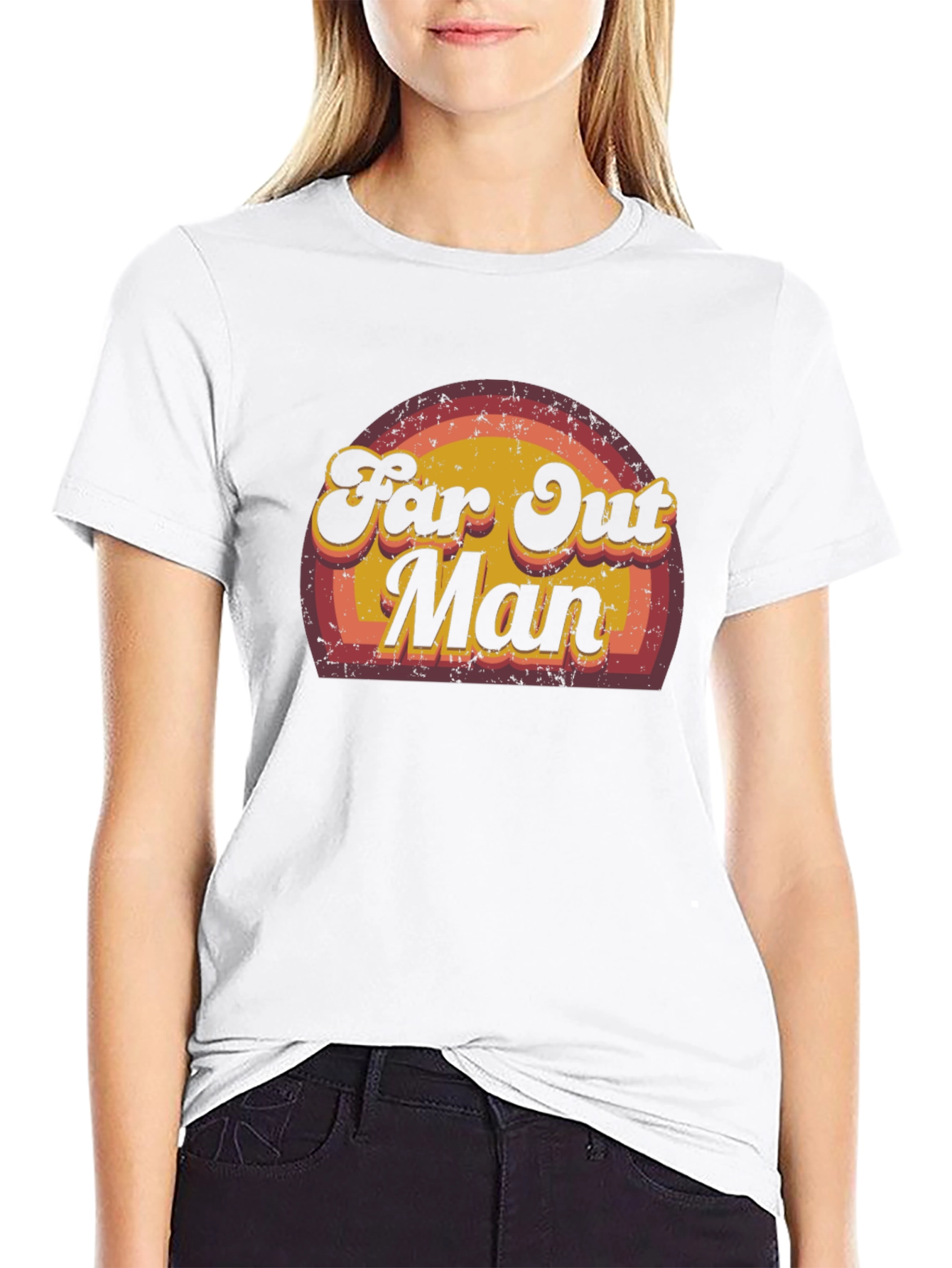 Far Out Man Retro Graphic Tee