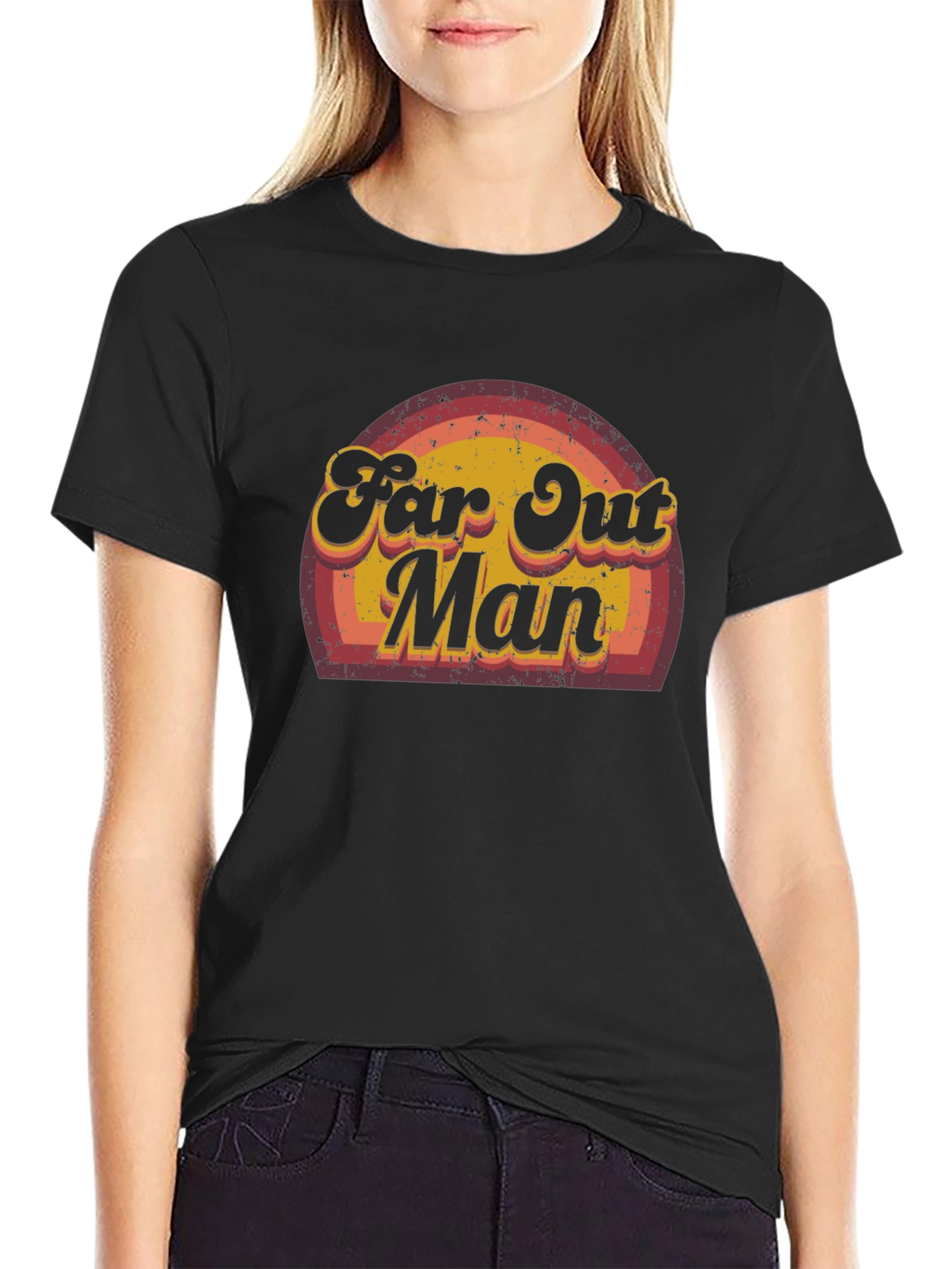 Far Out Man Retro Graphic Tee