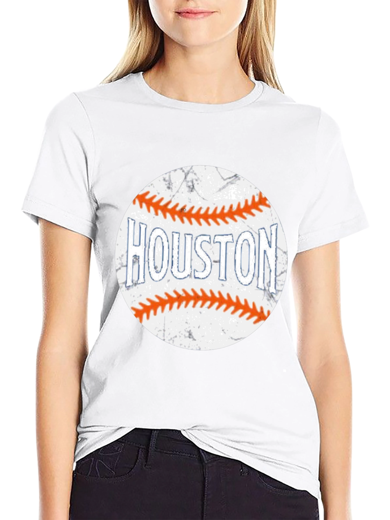 Houston Baseball T-Shirt - Black Graphic Tee