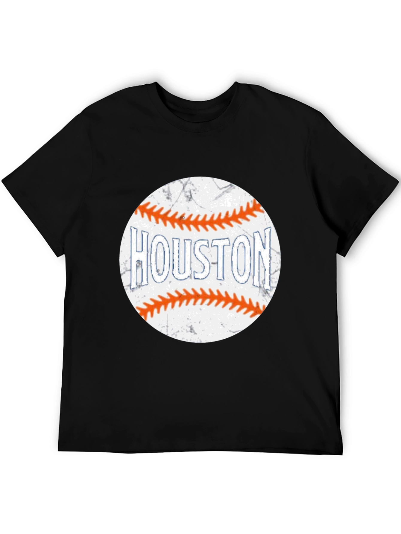 Houston Baseball T-Shirt - Black Graphic Tee