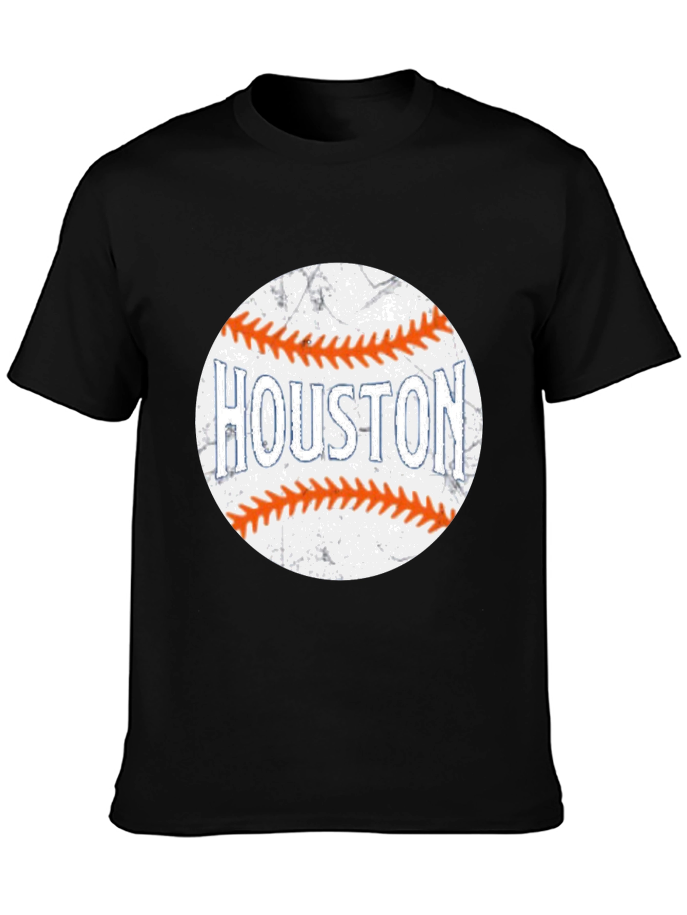 Houston Baseball T-Shirt - Black Graphic Tee