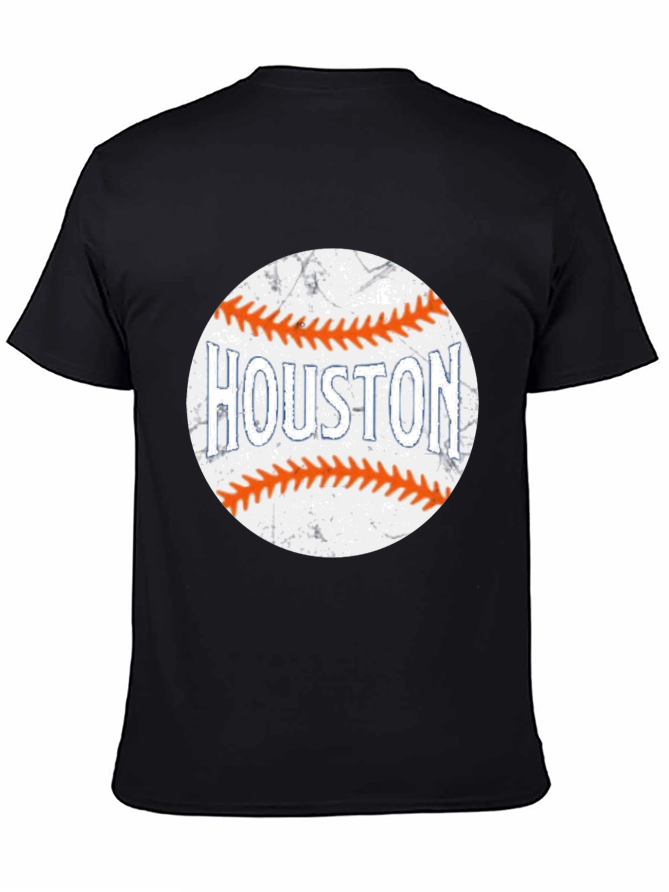 Houston Baseball T-Shirt - Black Graphic Tee