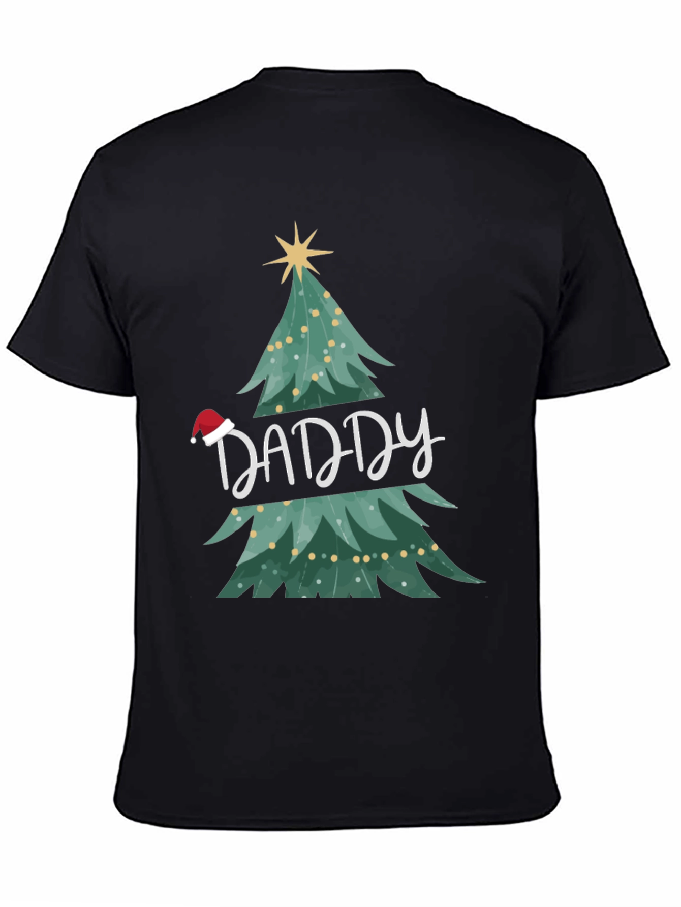 Daddy Christmas Tree Graphic T-Shirt