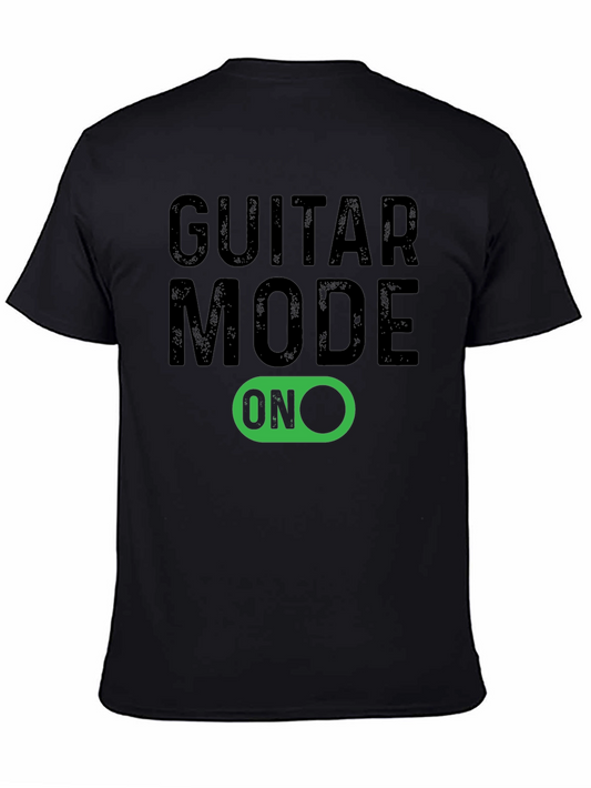 Guitar Mode ON Graphic Tee - Musician T-Shirt