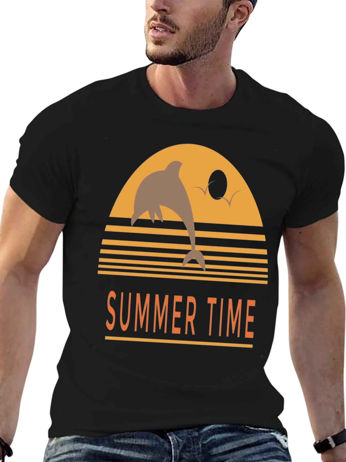 Summer Time Dolphin Graphic Tee